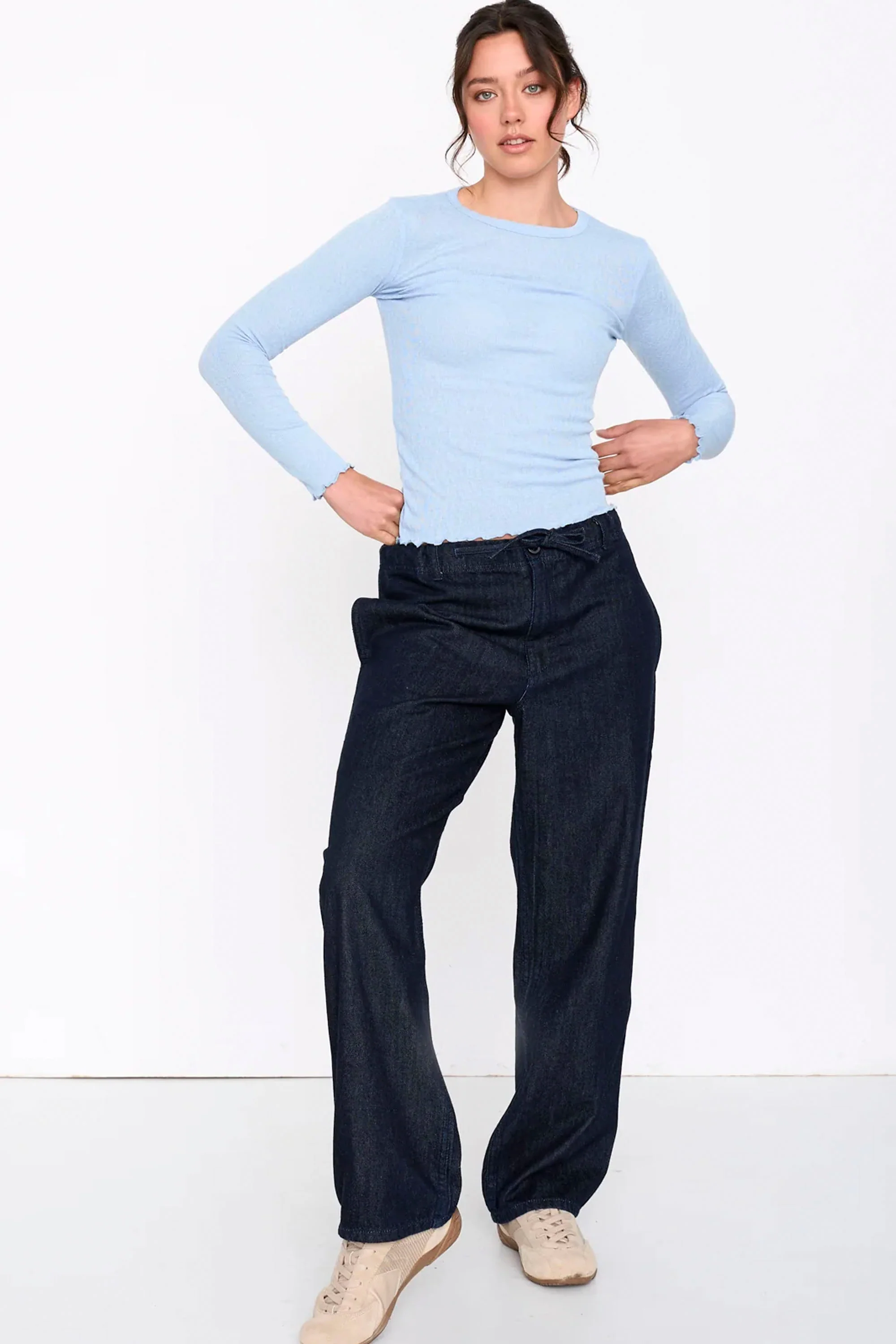 24COLOURS - BLUE LONGSLEEVE T-SHIRT - Image 4