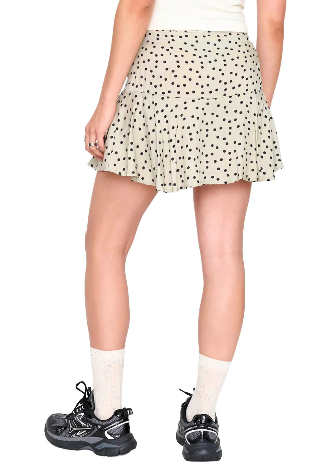 24COLOURS - DOT SKIRT - GREEN - Image 3