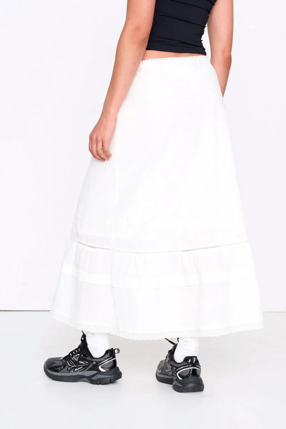 24COLOURS - EMBROIDERED LONG SKIRT - Image 2