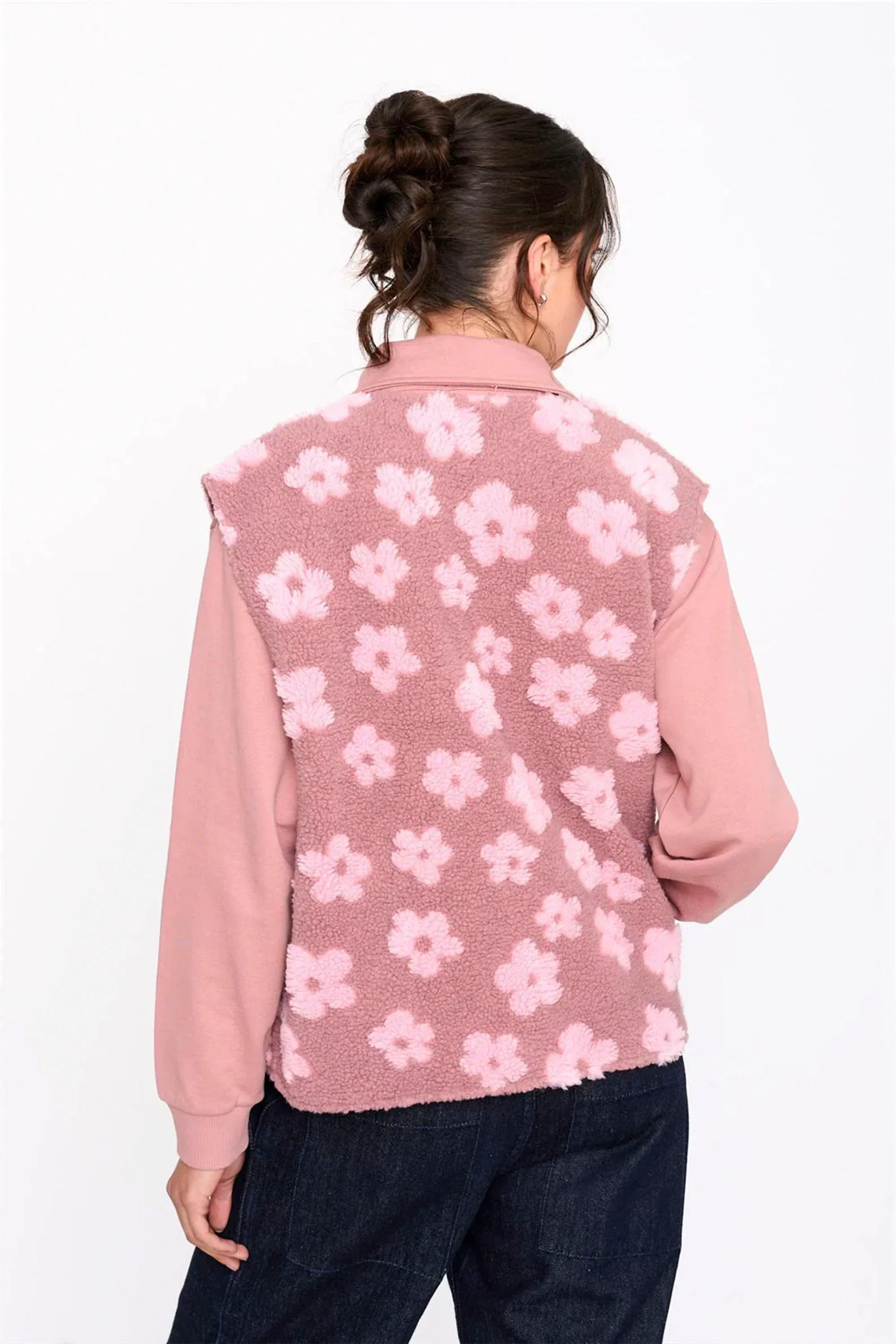 24COLOURS - FLOWERS VEST - ROSE - Image 2