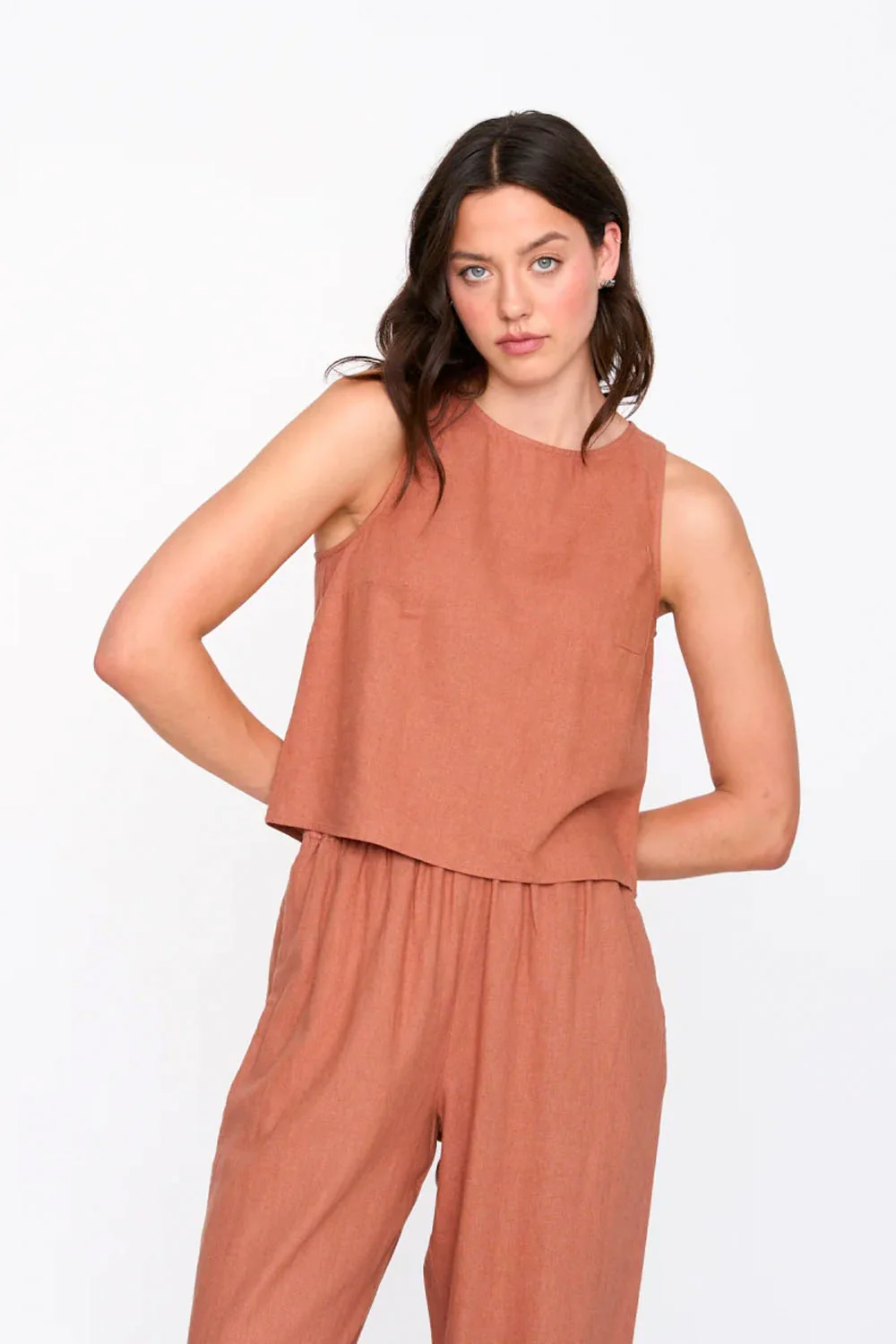 24COLOURS - PLAIN TANK - RUST - Image 2