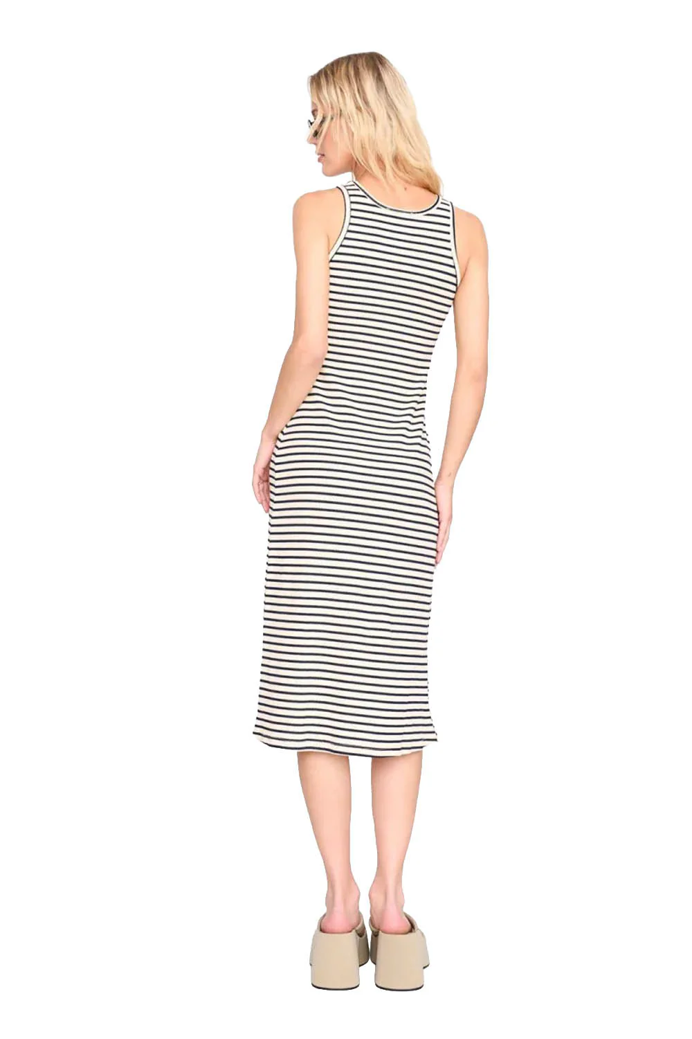 24COLOURS - STRIPED NAVY DRESS - Image 2