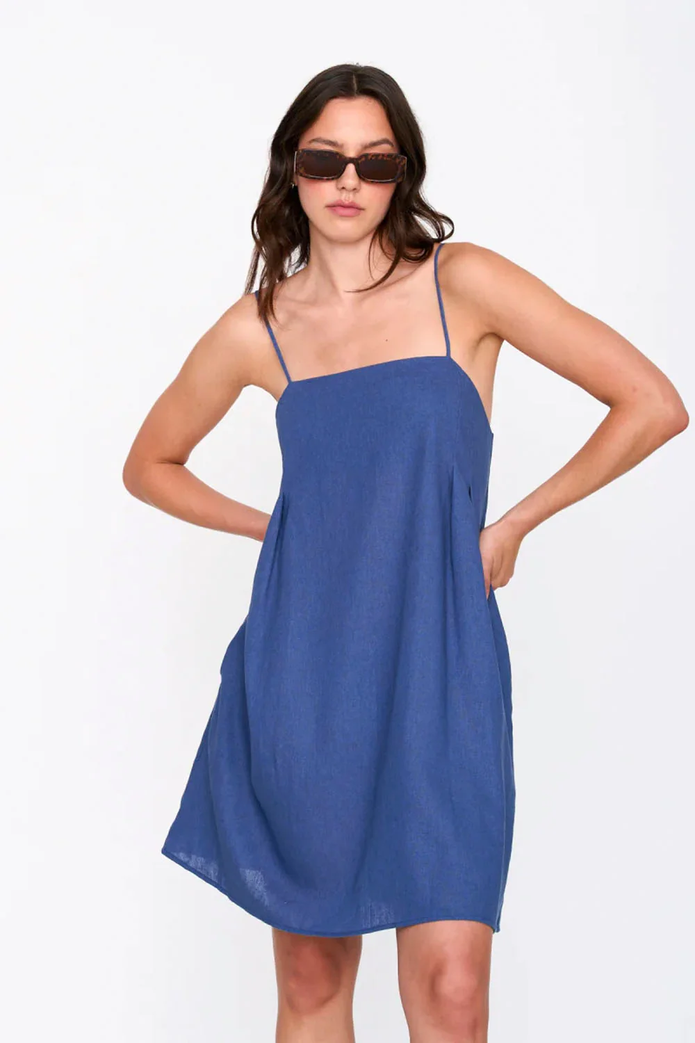 24COLOURS - WIDE BLUE DRESS