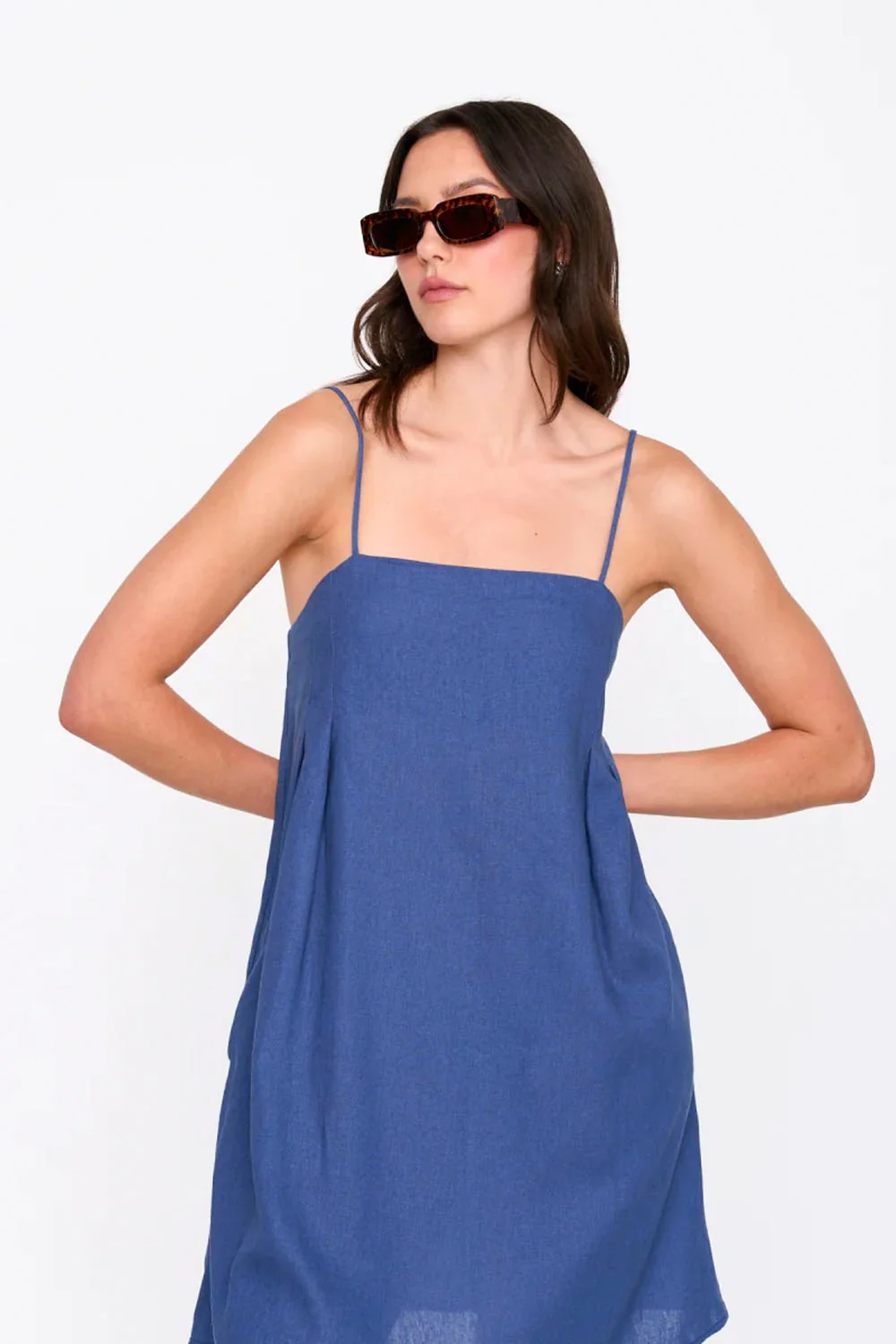 24COLOURS - WIDE BLUE DRESS - Image 3