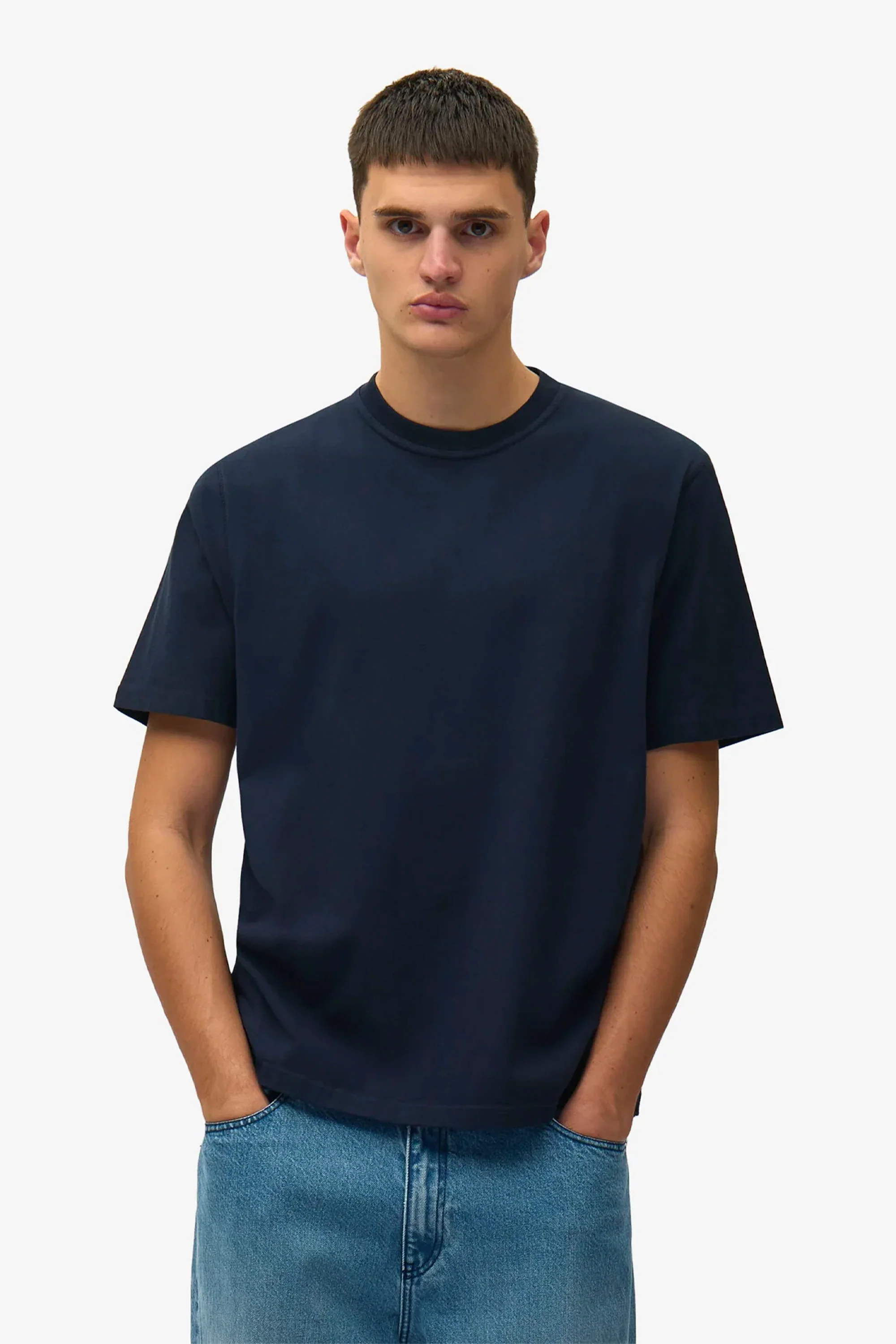 ARTE - BACK COLLGE T-SHIRT - NAVY - Image 3