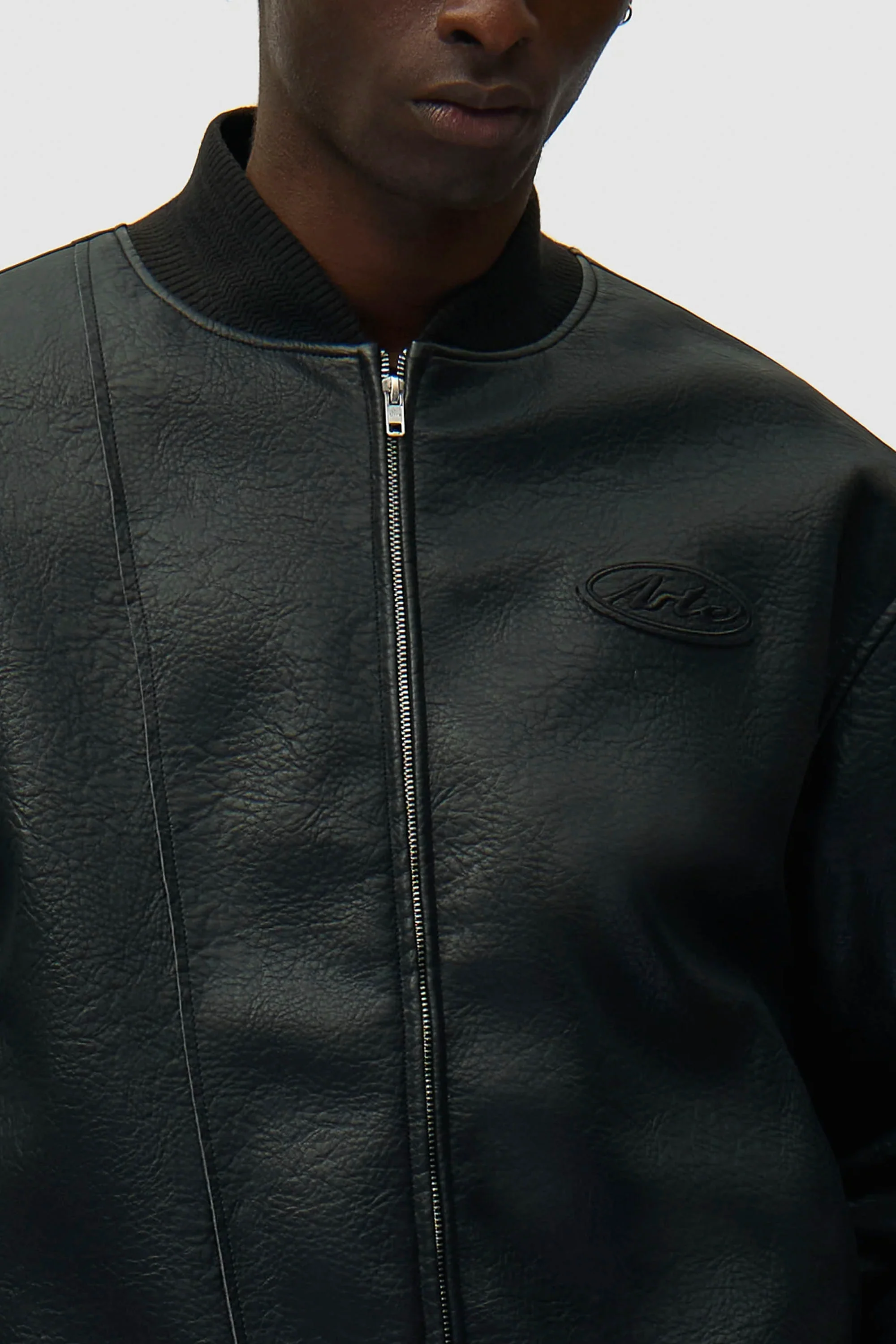 ARTE - LEATHER VARSITY JACKET - Image 4
