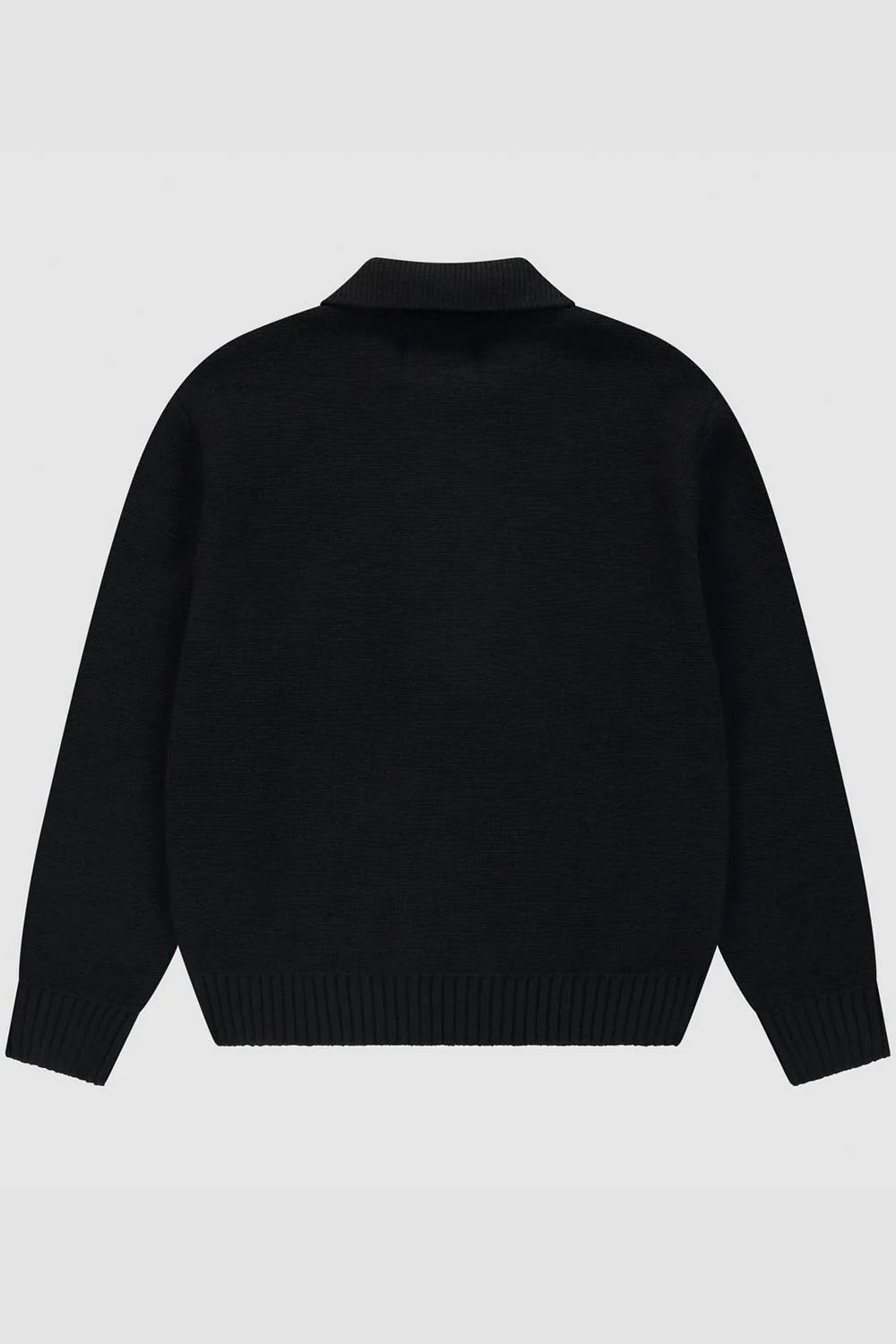 ARTE - STENCIL ZIP CARDIGAN - BLACK - Image 2