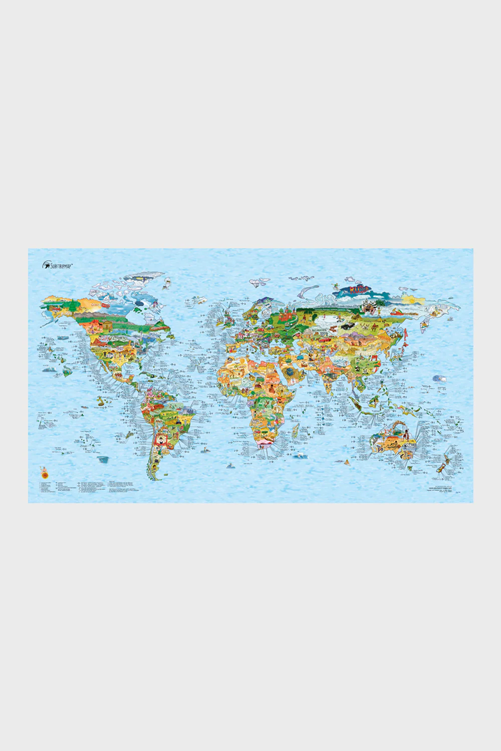 AWESOME MAPS - SURFTRIP MAP ENGLISH - Image 2