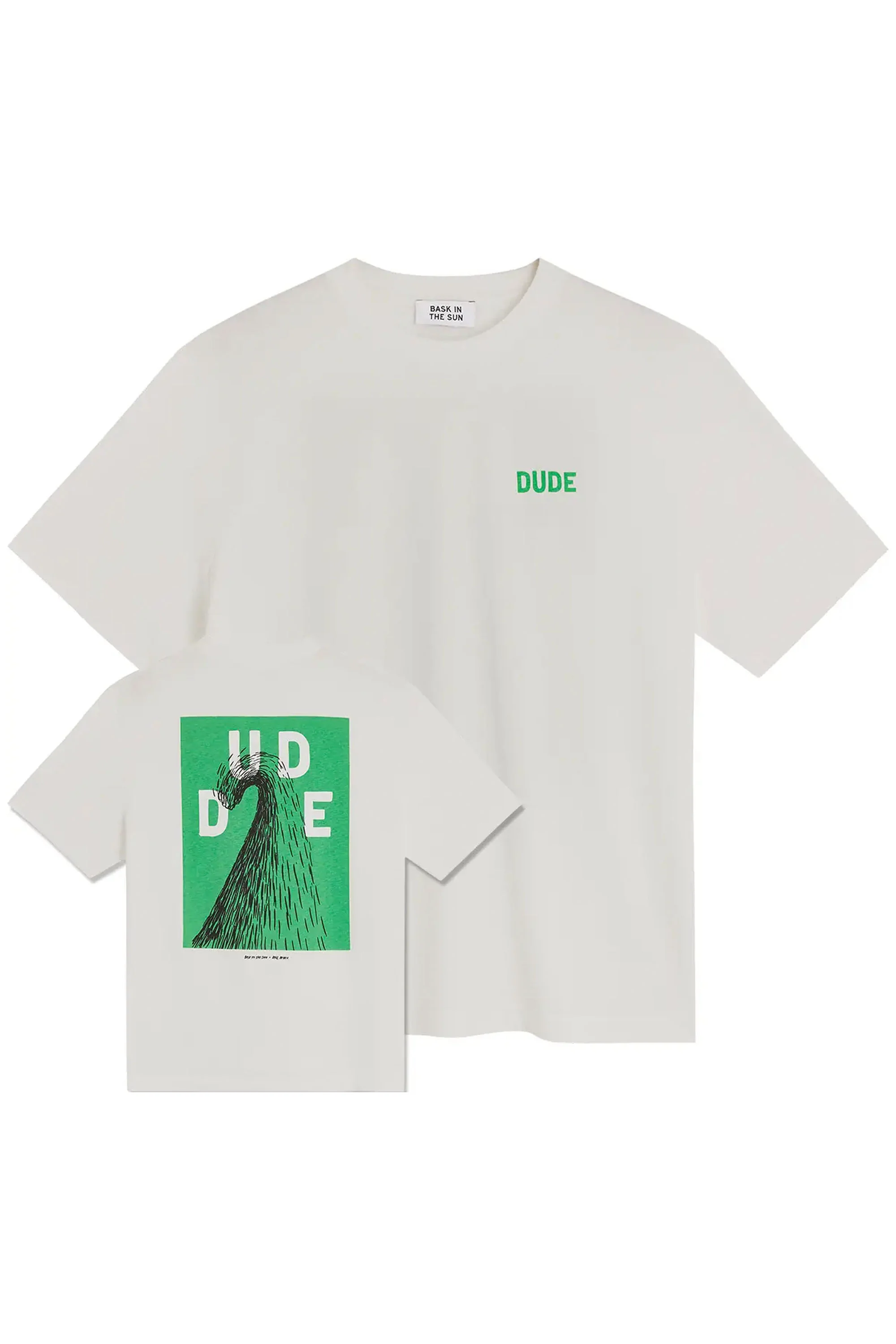 BASK IN THE SUN - DUDE TEE - GREEN - Image 2