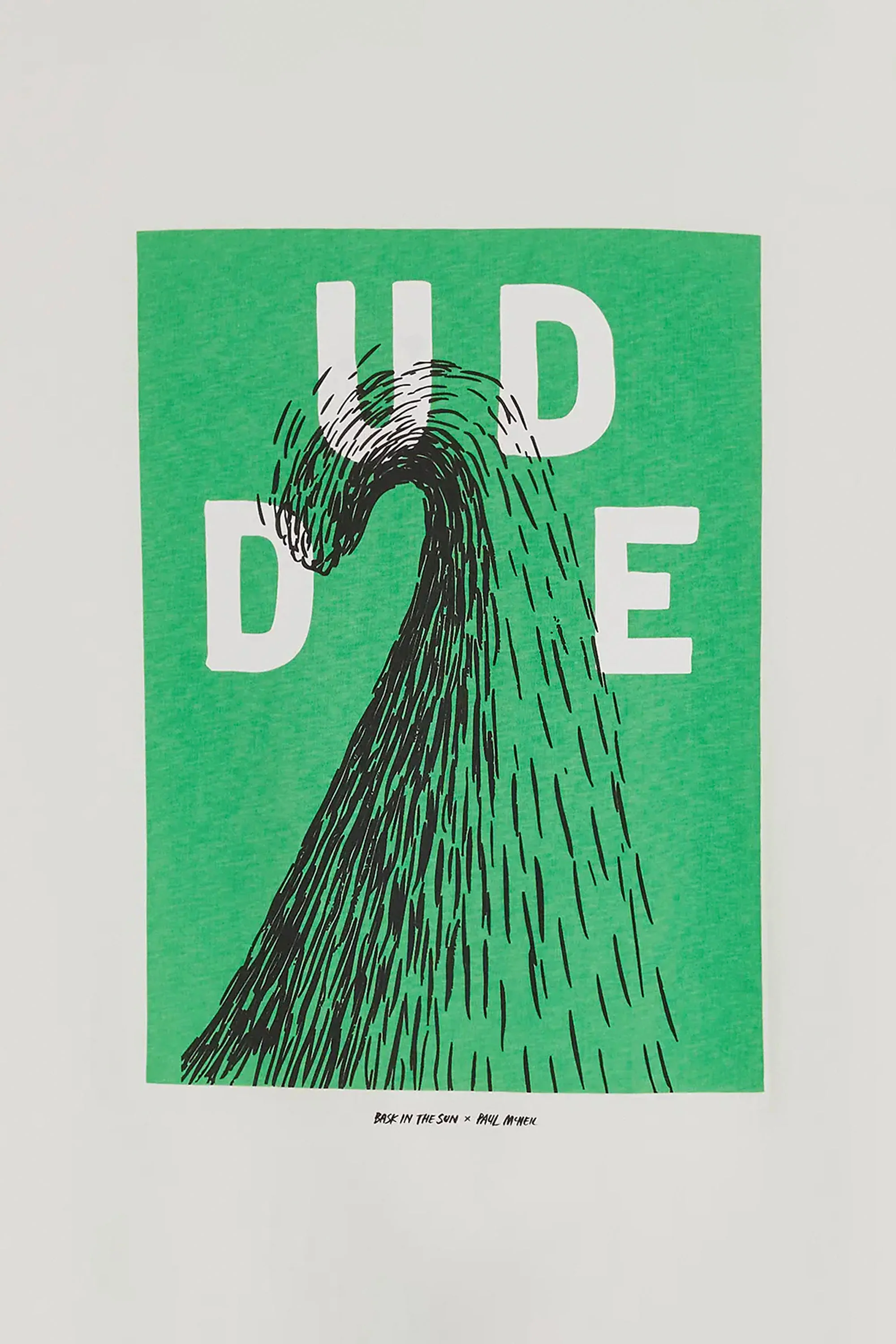BASK IN THE SUN - DUDE TEE - GREEN - Image 3