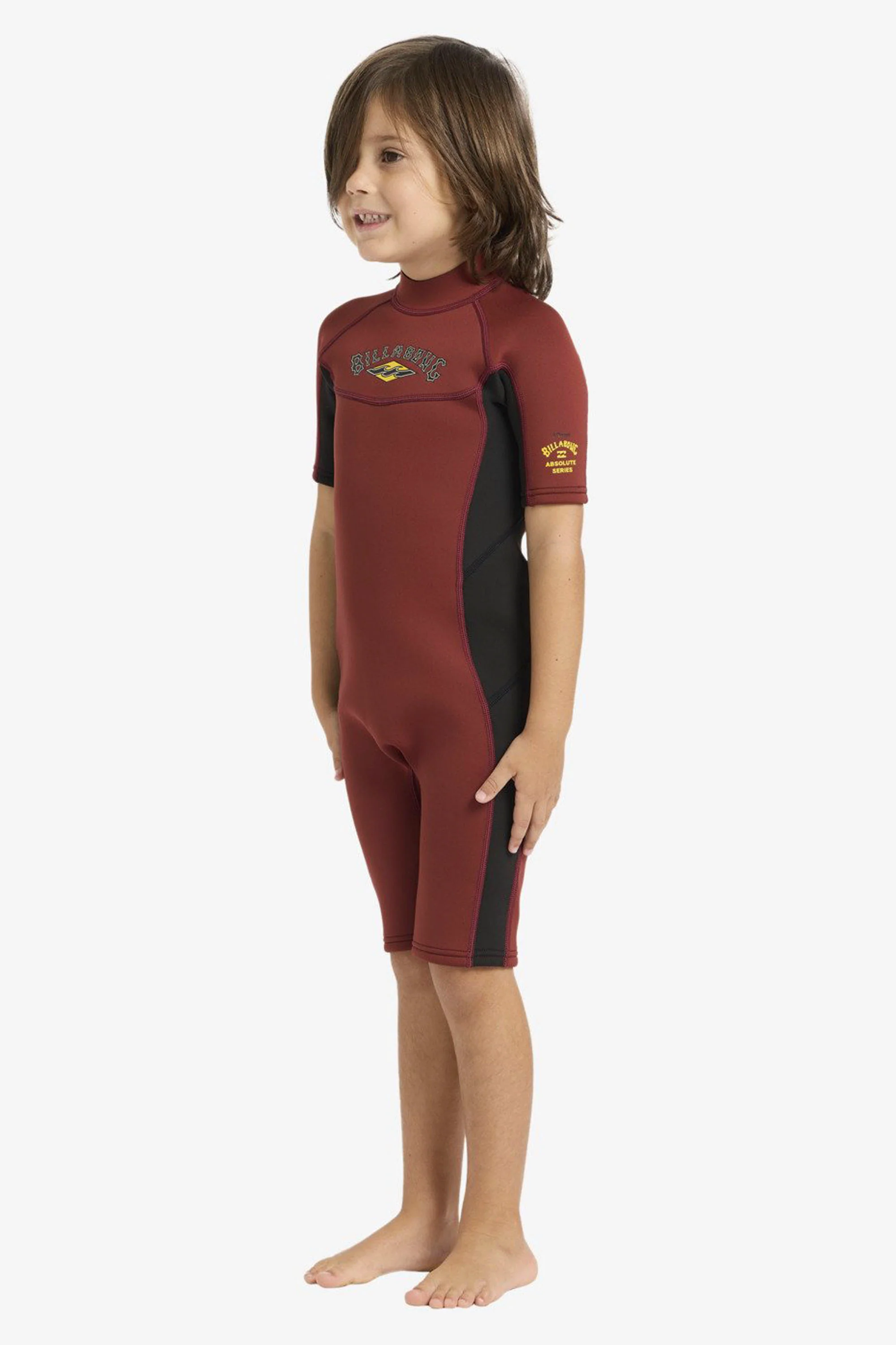 BILLABONG - ABSOLUTE - 2/2MM - BACK ZIP - FIRE RED - TODDLER