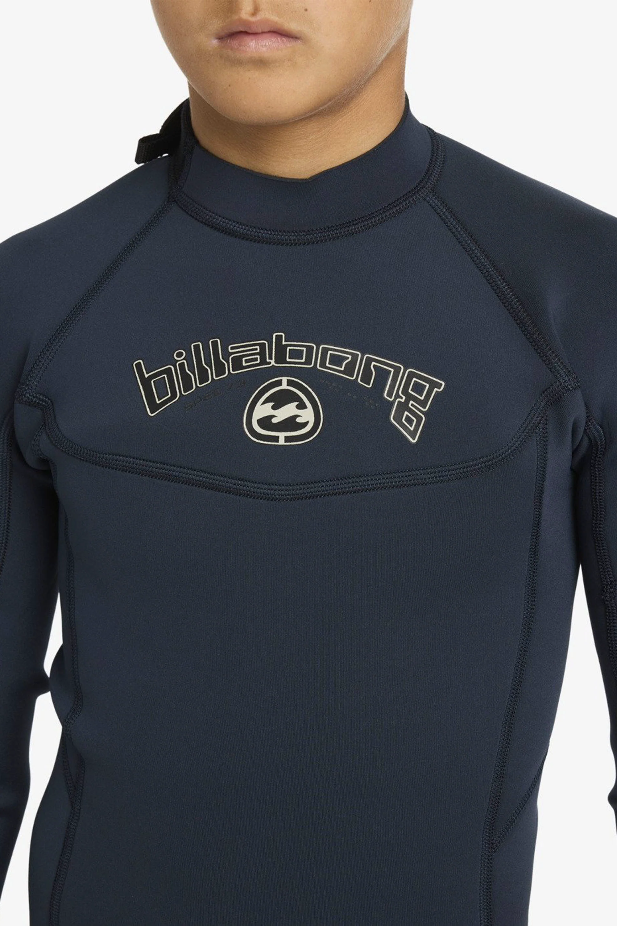 BILLABONG - ABSOLUTE  - 3/2MM - BACK ZIP - NAVY - BOY - Image 4