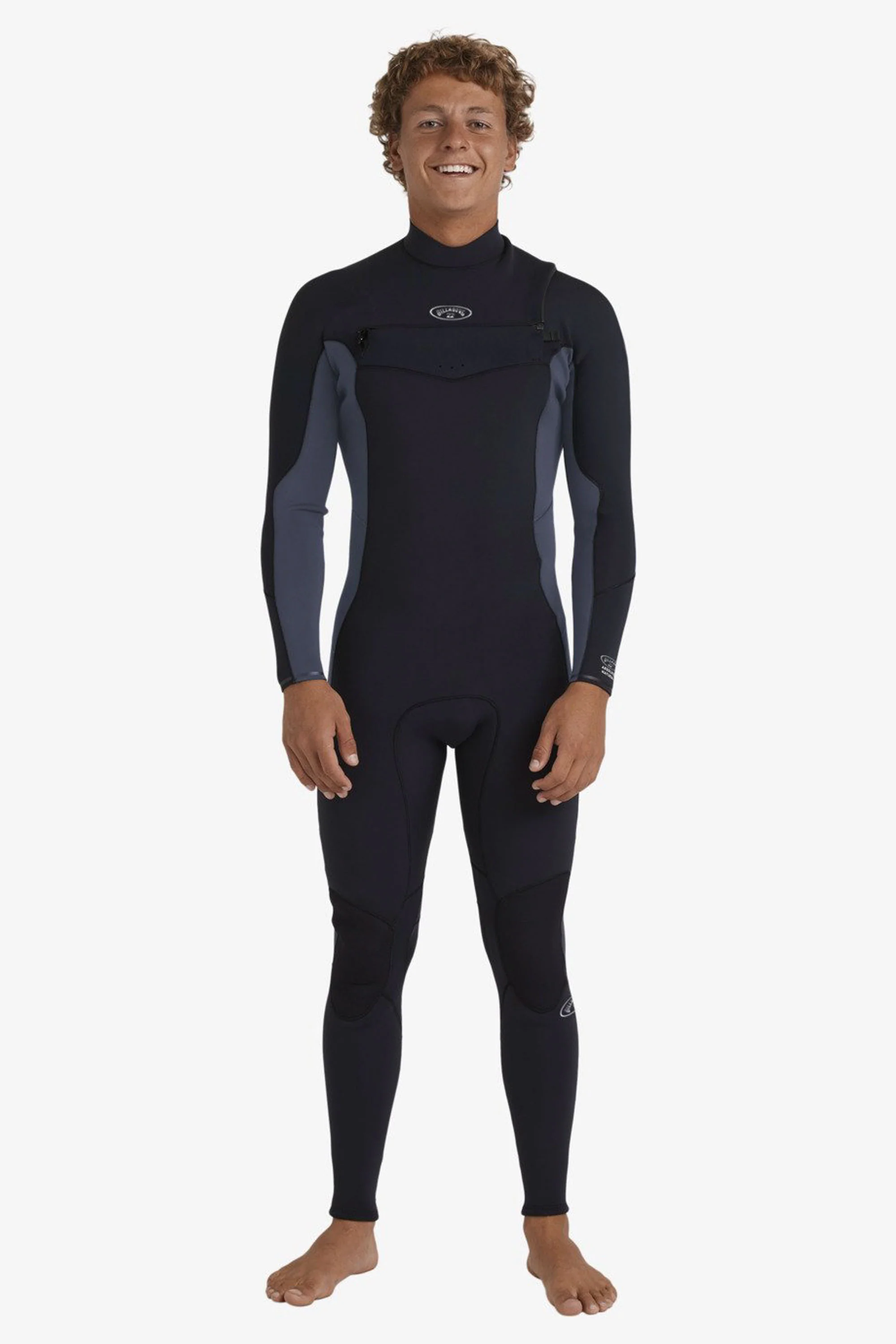 BILLABONG - ABSOLUTE NATURAL - 4/3mm - Chest zip - BLUE COMBO - MAN