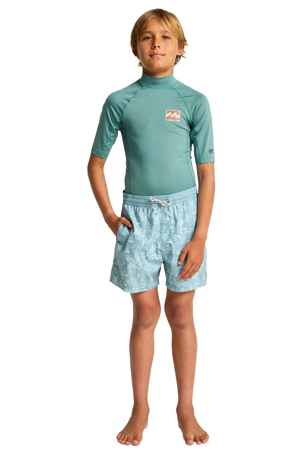 BILLABONG - RE ISSUE - SHORT SLEEVE - SEA GREEN - JUNIOR - Image 2