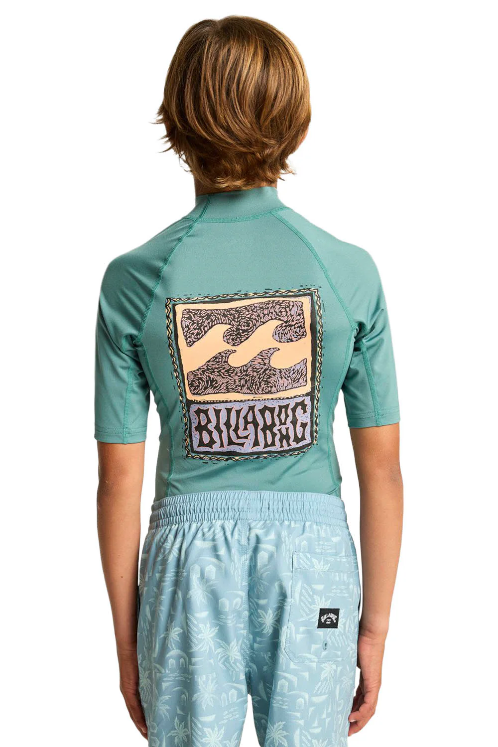 BILLABONG - RE ISSUE - SHORT SLEEVE - SEA GREEN - JUNIOR - Image 3