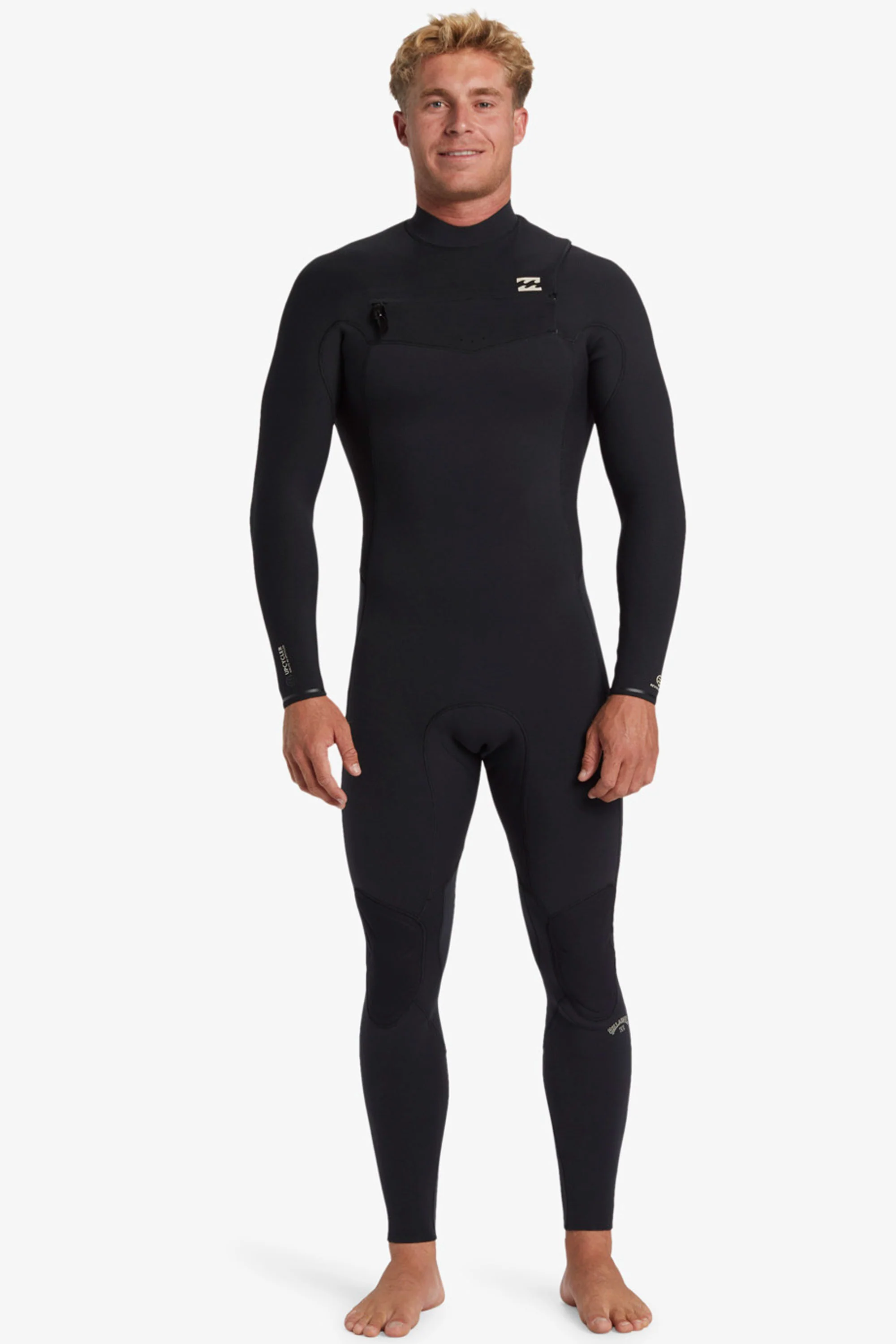 BILLABONG - REVOLUTION NATURAL - 4/3mm - Chest zip - BLACK - MAN