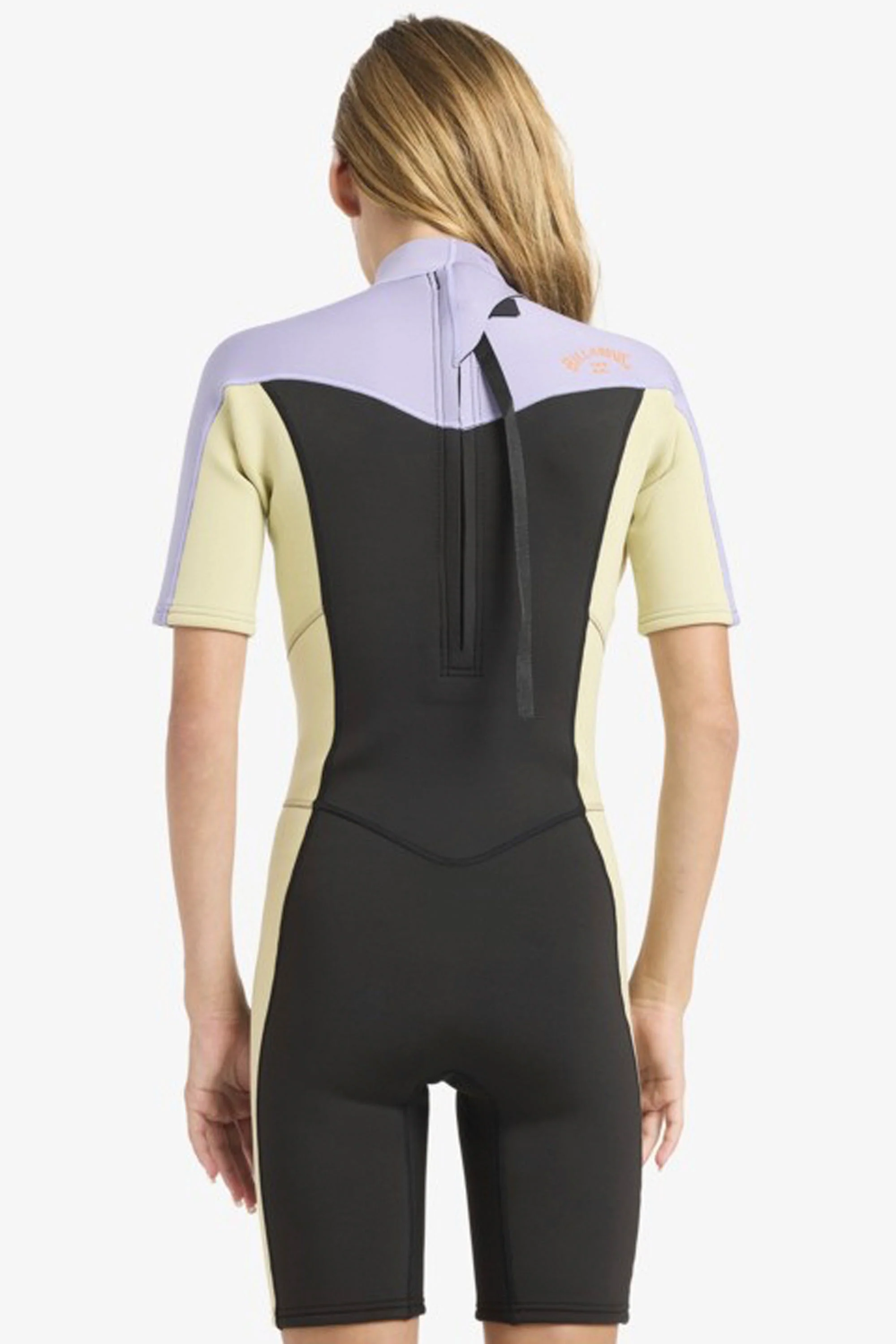 BILLABONG - SYNERGY - 2/2MM - BACK ZIP - GREY VIOLET - GIRL - Image 2
