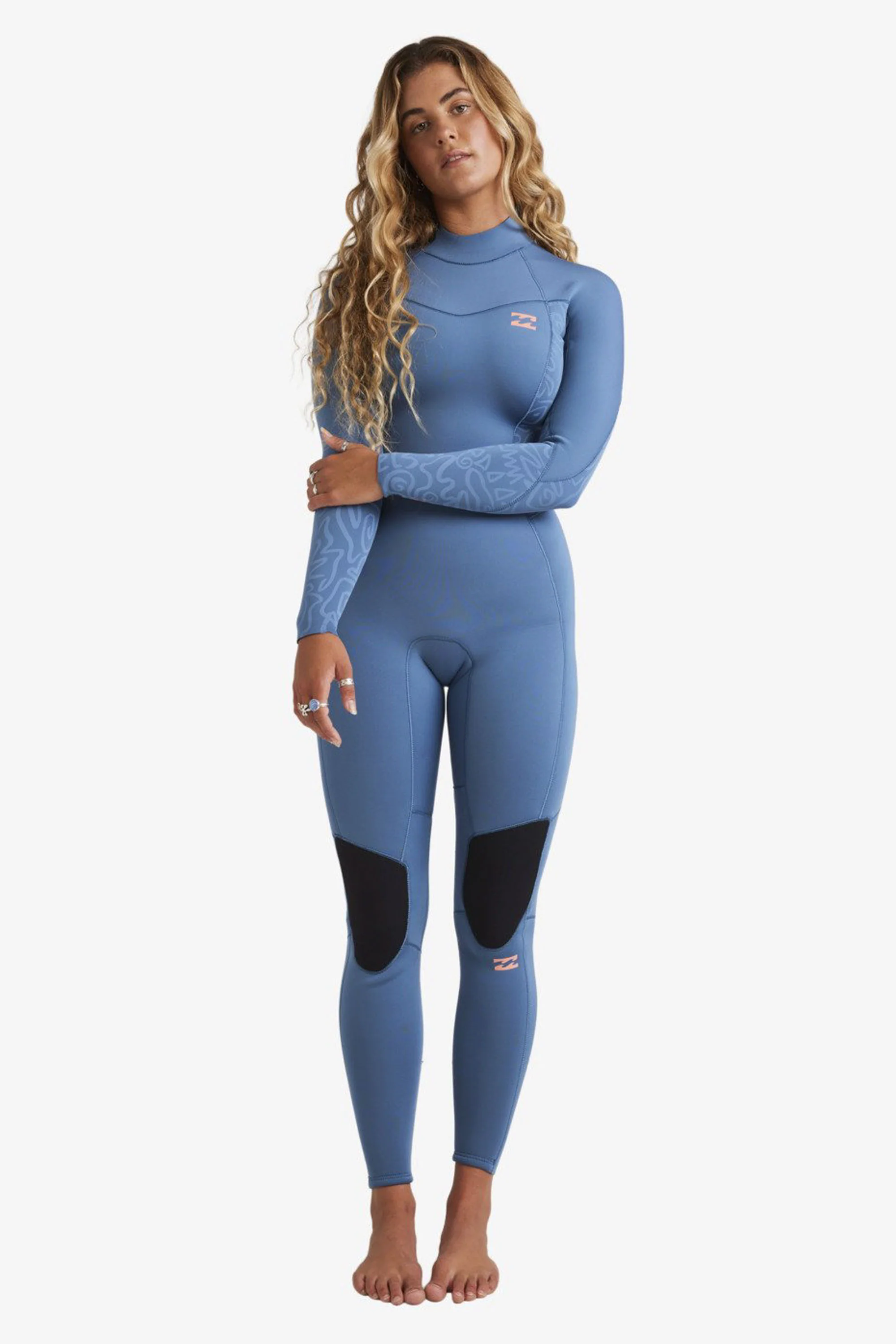 BILLABONG - SYNERGY NATURAL - 3/2MM - Back zip - TIDAL BLUE - WOMAN