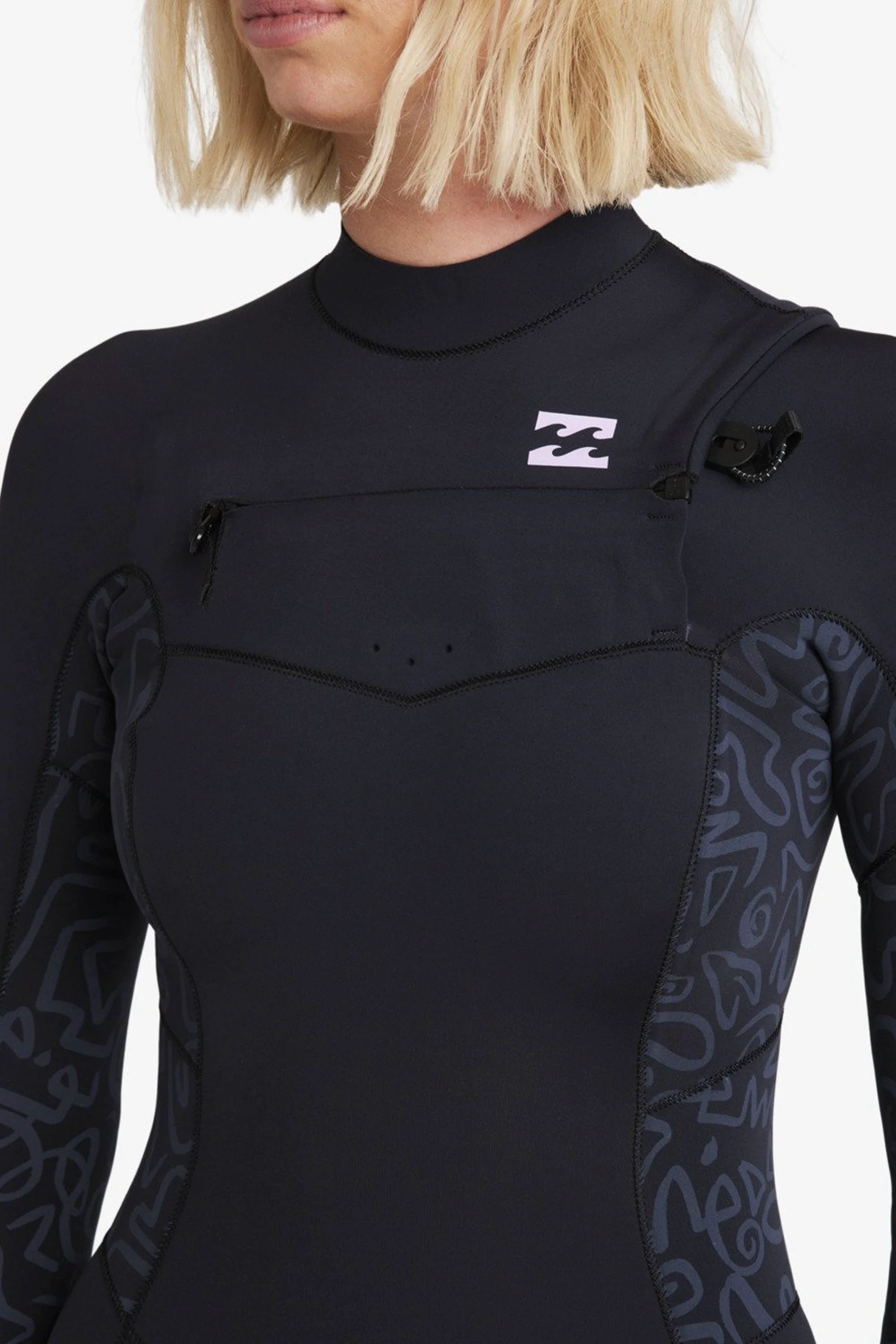 BILLABONG - SYNERGY NATURAL - 4/3MM - Chest zip - BLACK FADE - WOMAN - Image 5