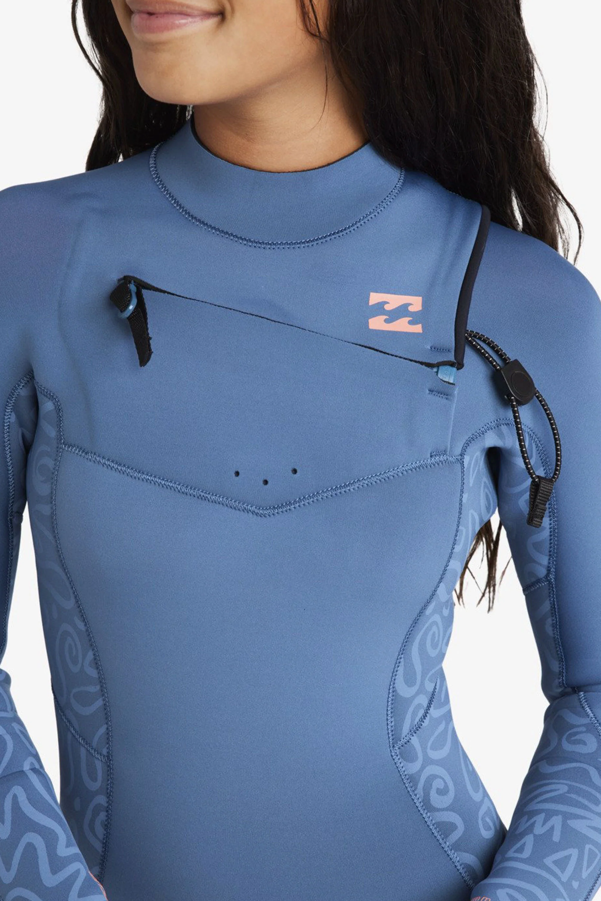 BILLABONG - SYNERGY NATURAL - 4/3mm - Chest zip - TIDAL BLUE - JUNIOR - Image 4