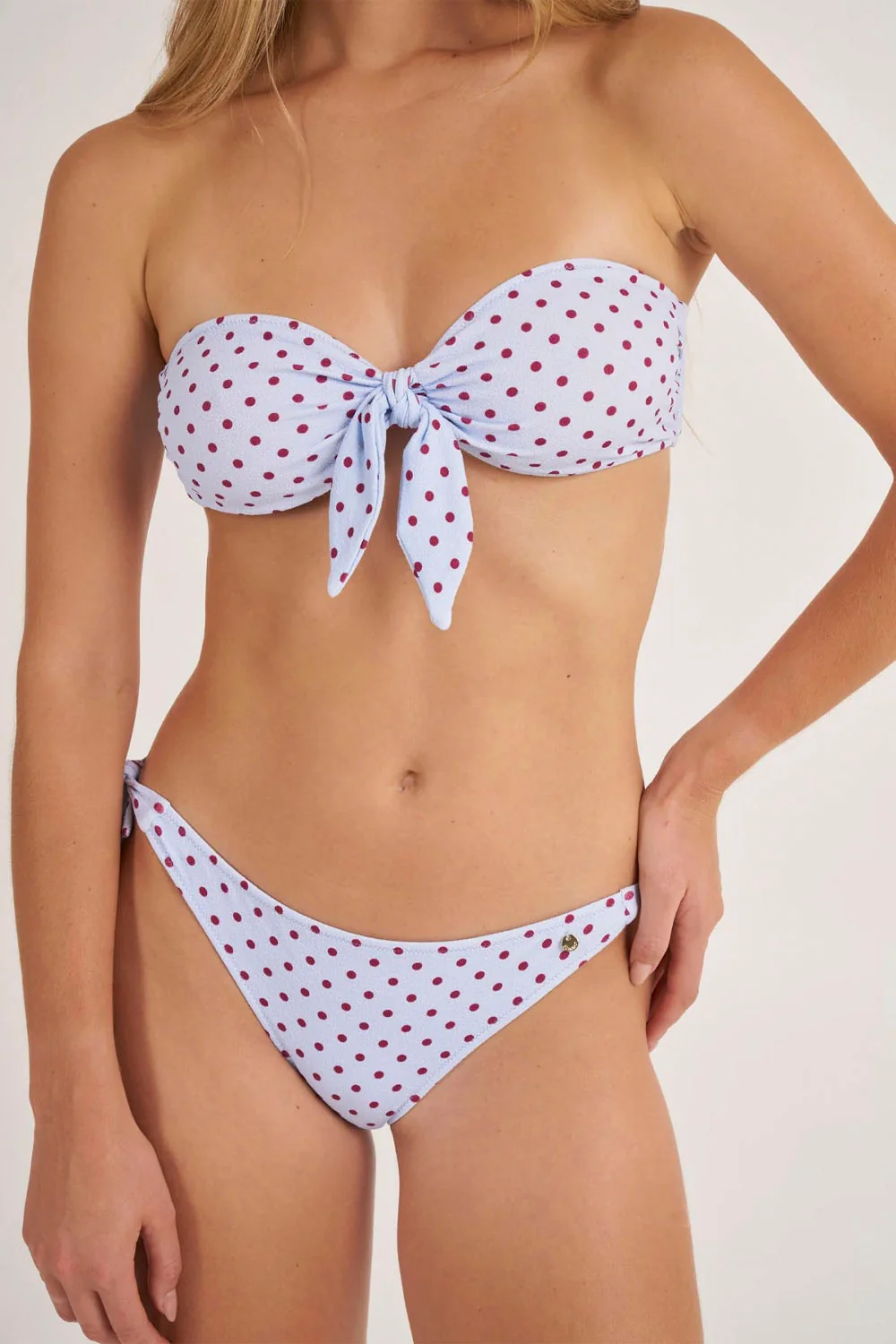 BOHODOT - DOT BANDEAU LACE TOP
