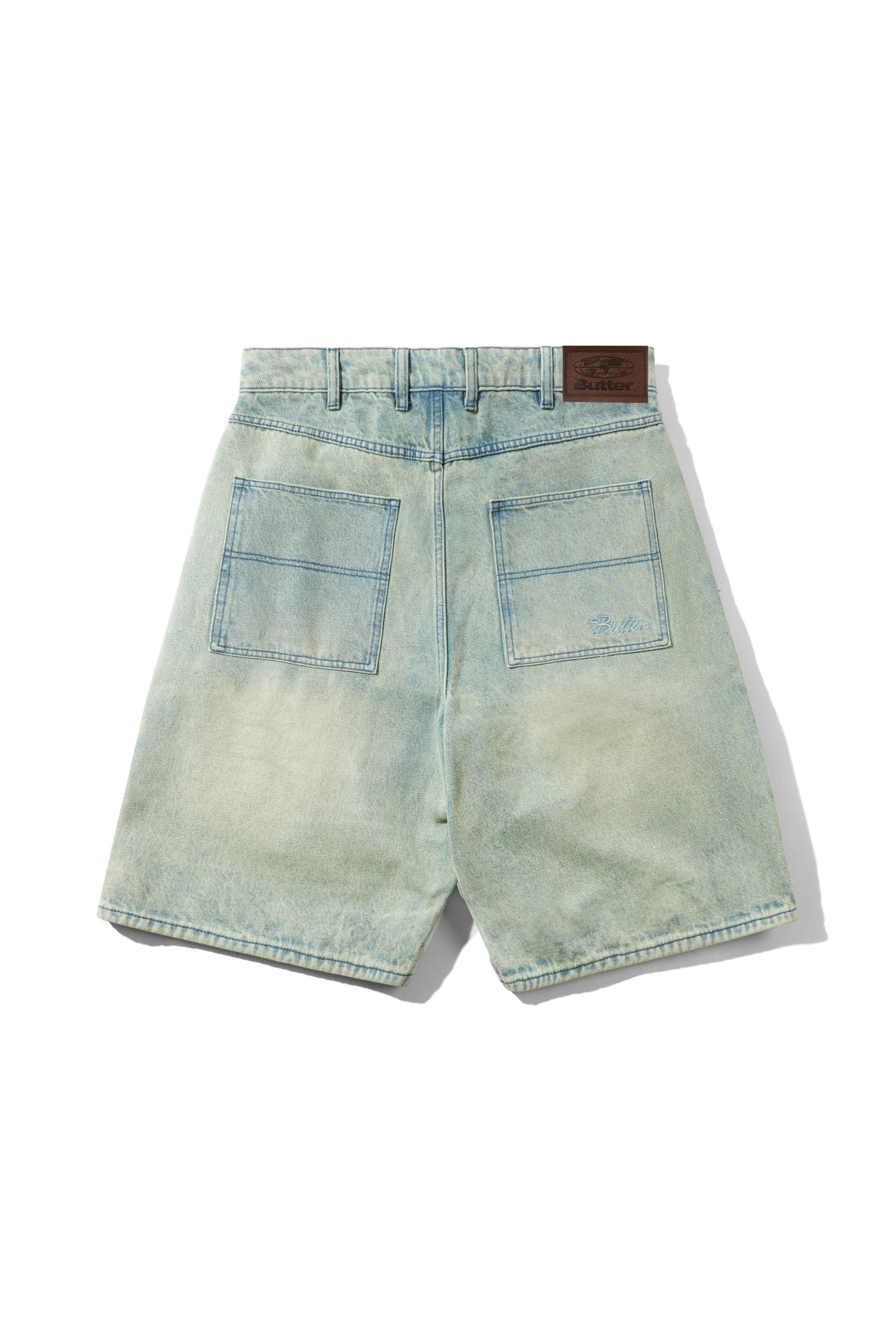BUTTER - GARAGE DENIM SHORTS - SUNFADE BLUE - Image 2