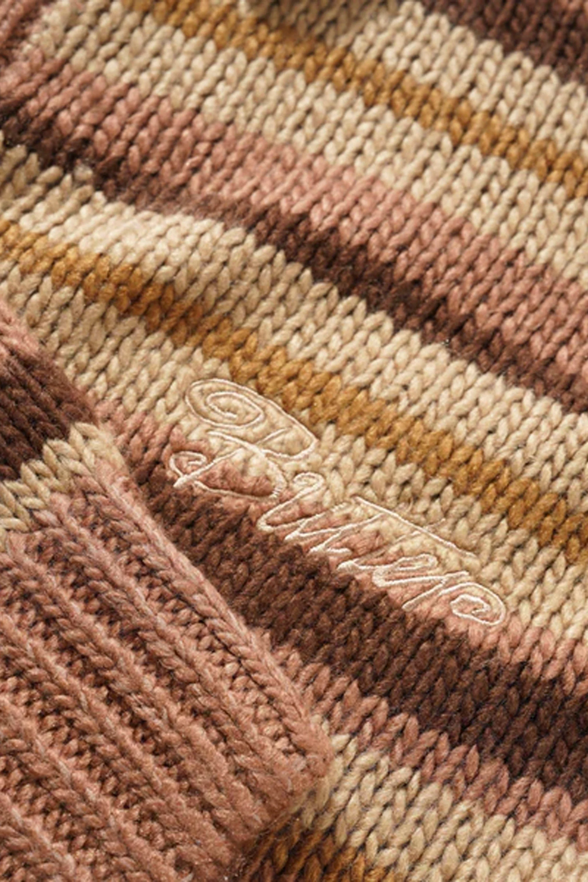 BUTTER - OMBRE STRIPE KNIT SWEATER - CHOCOLATE - Image 3
