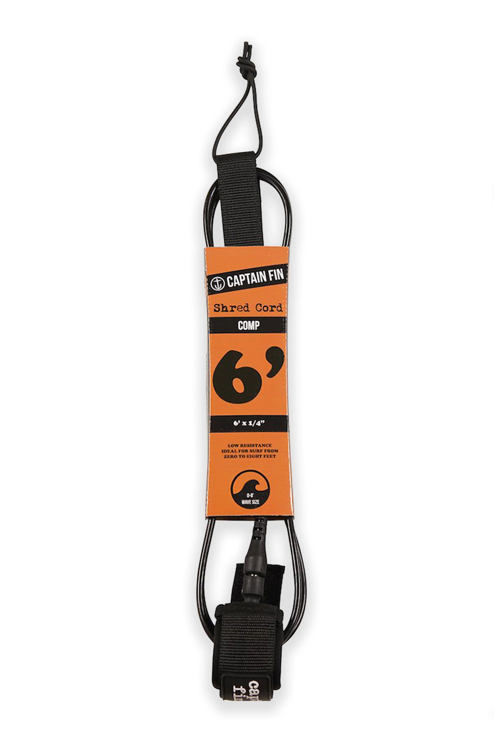CAPTAIN FIN - CF LEASH SHRED CORD 6 COMP - Black