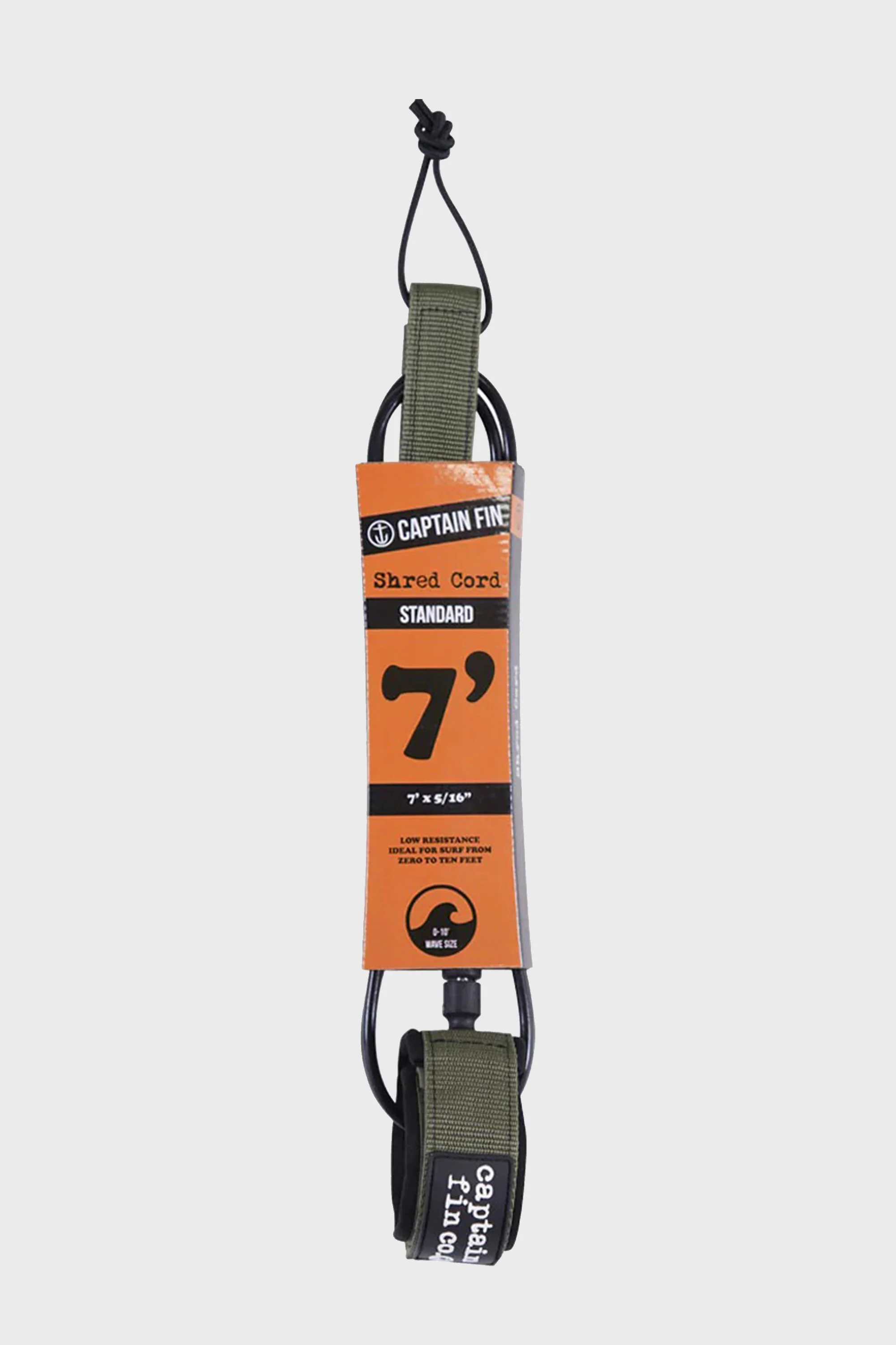 CAPTAIN FIN - CF LEASH SHRED CORD 7 STANDARD - Army green