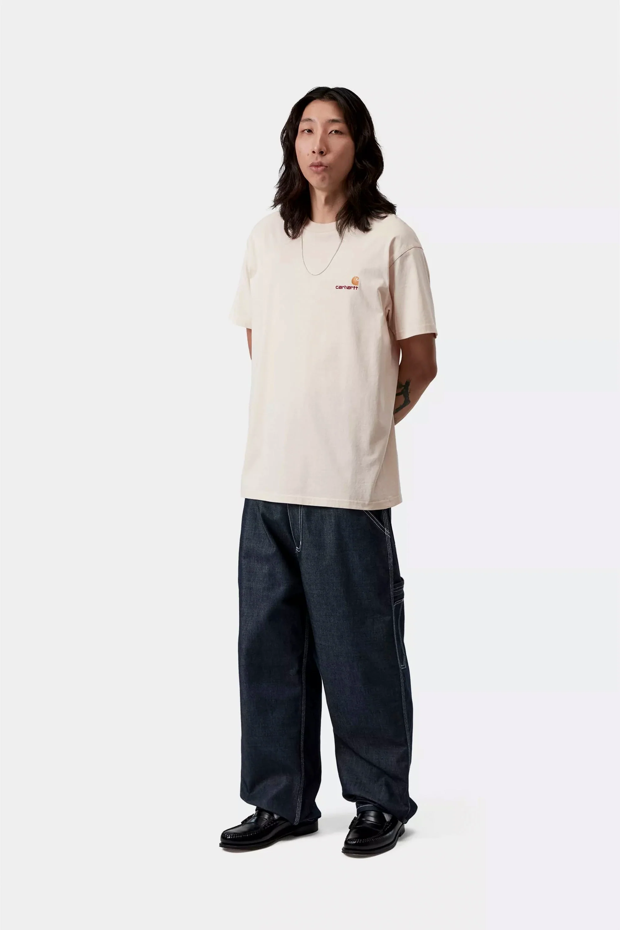 CARHARTT WIP - AMERICAN SCRIPT T-SHIRT - NATURAL - Image 3