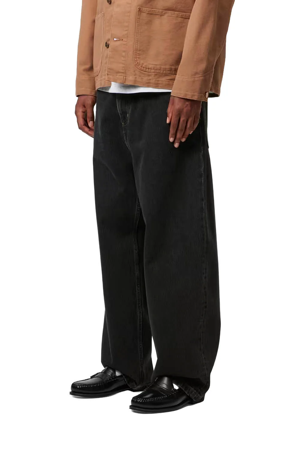 CARHARTT WIP - BRANDON PANT - BLACK STONE WASHED - Image 3