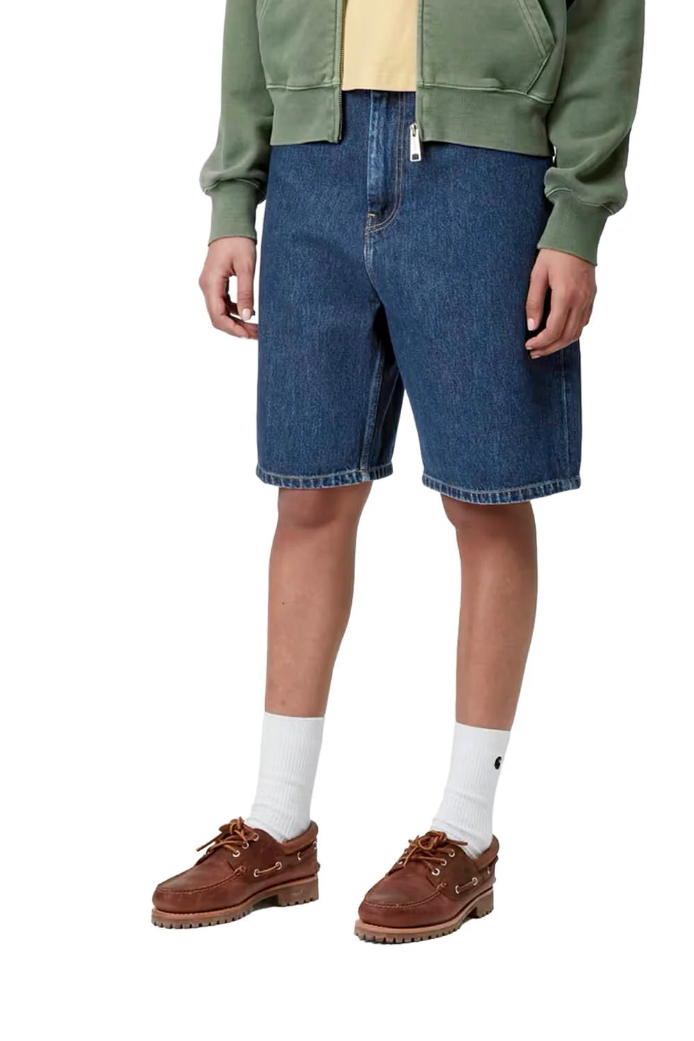 CARHARTT WIP - BRANDON SHORT - WOMAN - BLUE STONE WASHED - Image 3