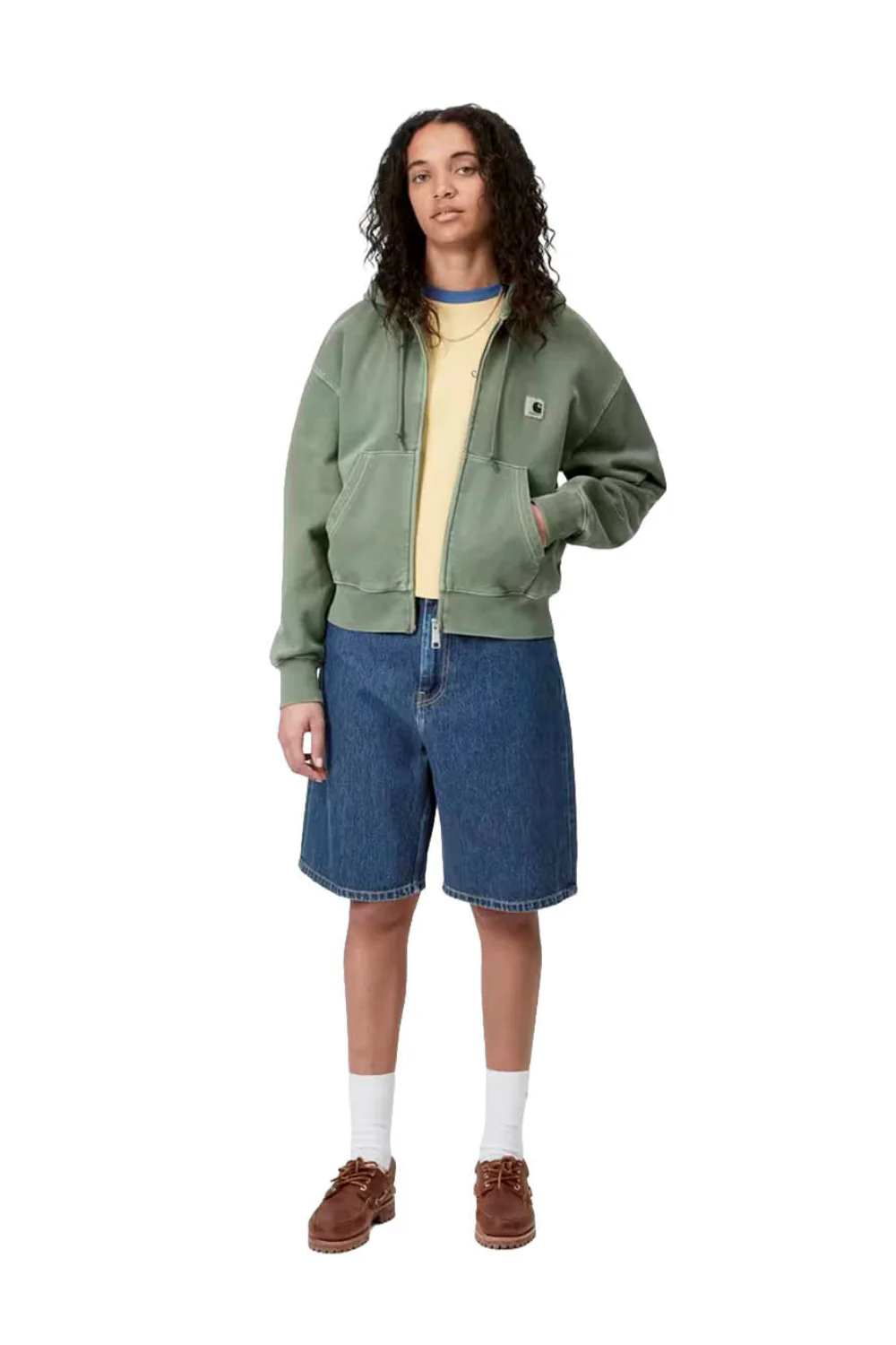 CARHARTT WIP - BRANDON SHORT - WOMAN - BLUE STONE WASHED - Image 4