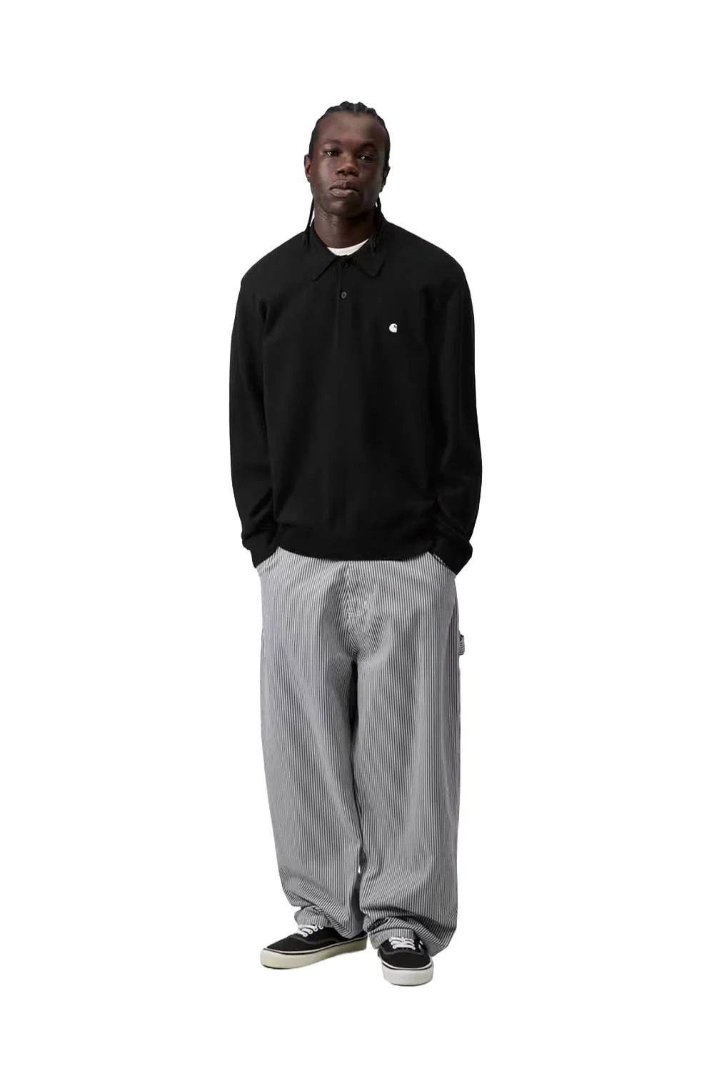 CARHARTT WIP - MADISON POLO - BLACK - Image 3