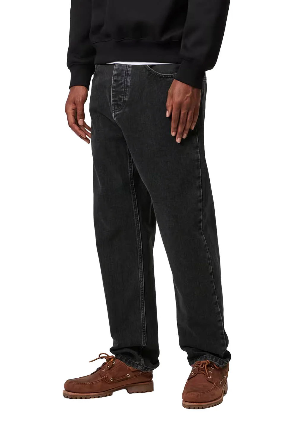 CARHARTT WIP - NEWEL PANT - BLACK STONE WASHED - Image 3
