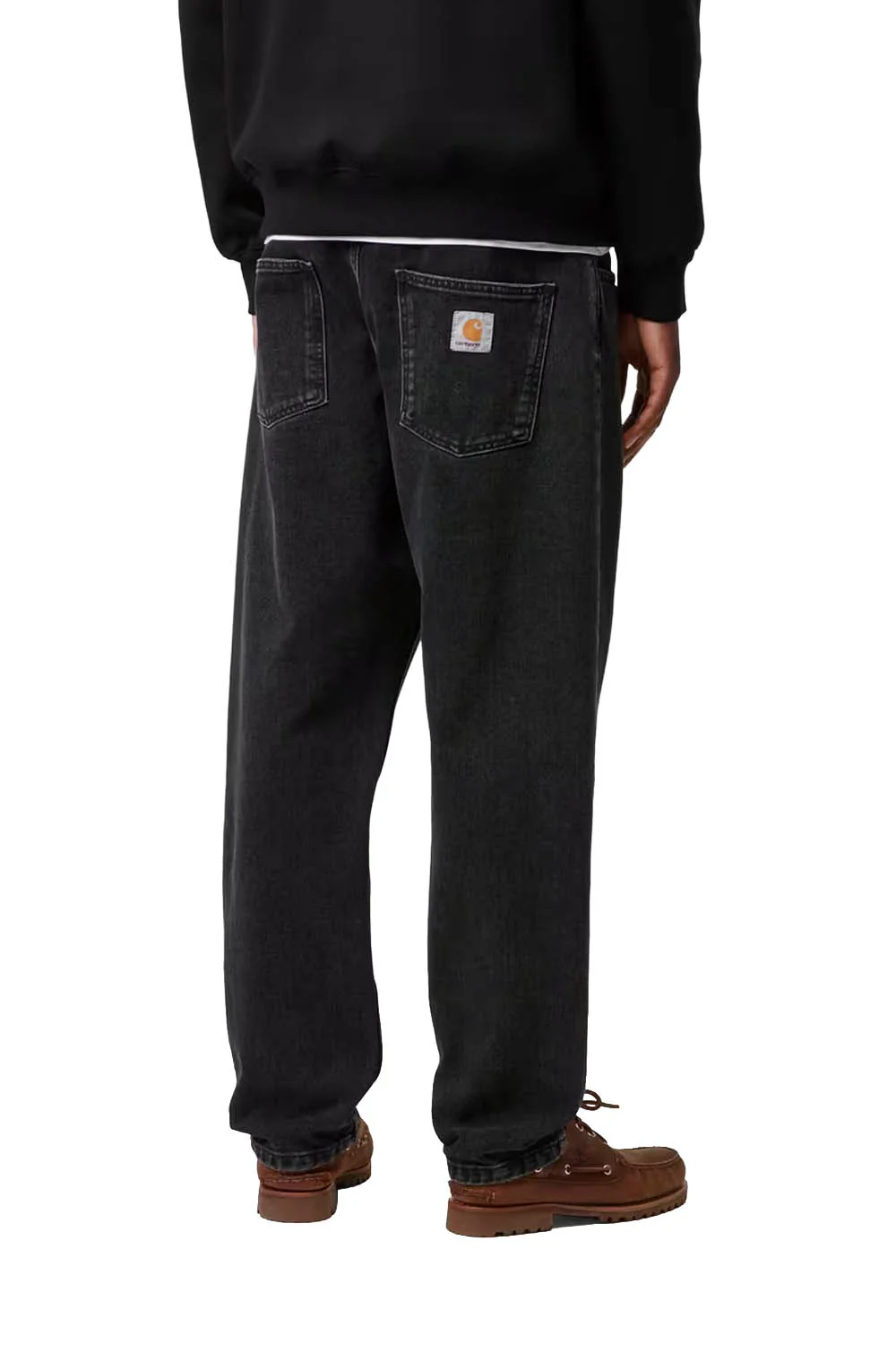 CARHARTT WIP - NEWEL PANT - BLACK STONE WASHED - Image 4