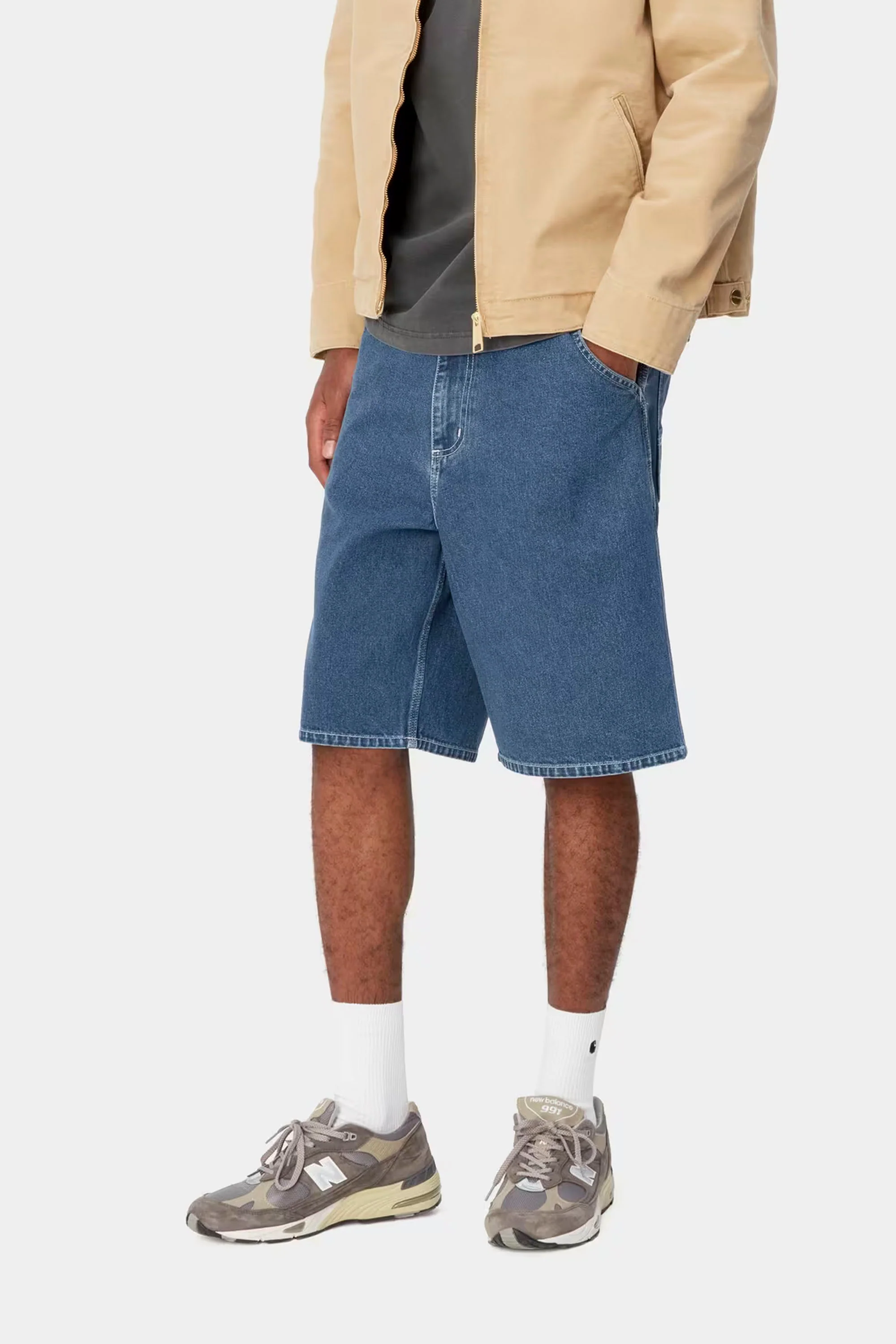 CARHARTT WIP - SIMPLE SHORT - BLUE STONE WASHED - Image 3
