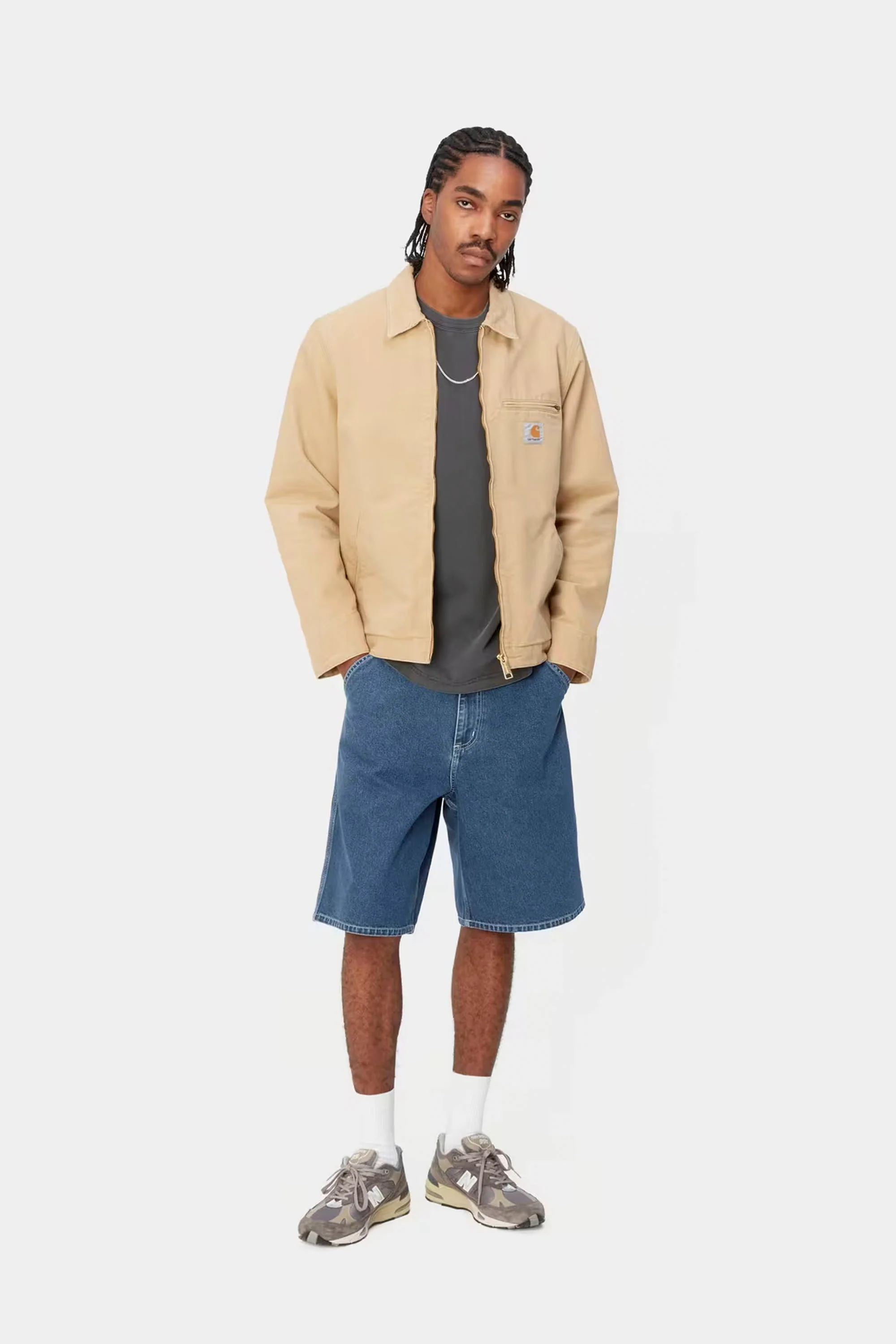 CARHARTT WIP - SIMPLE SHORT - BLUE STONE WASHED - Image 4
