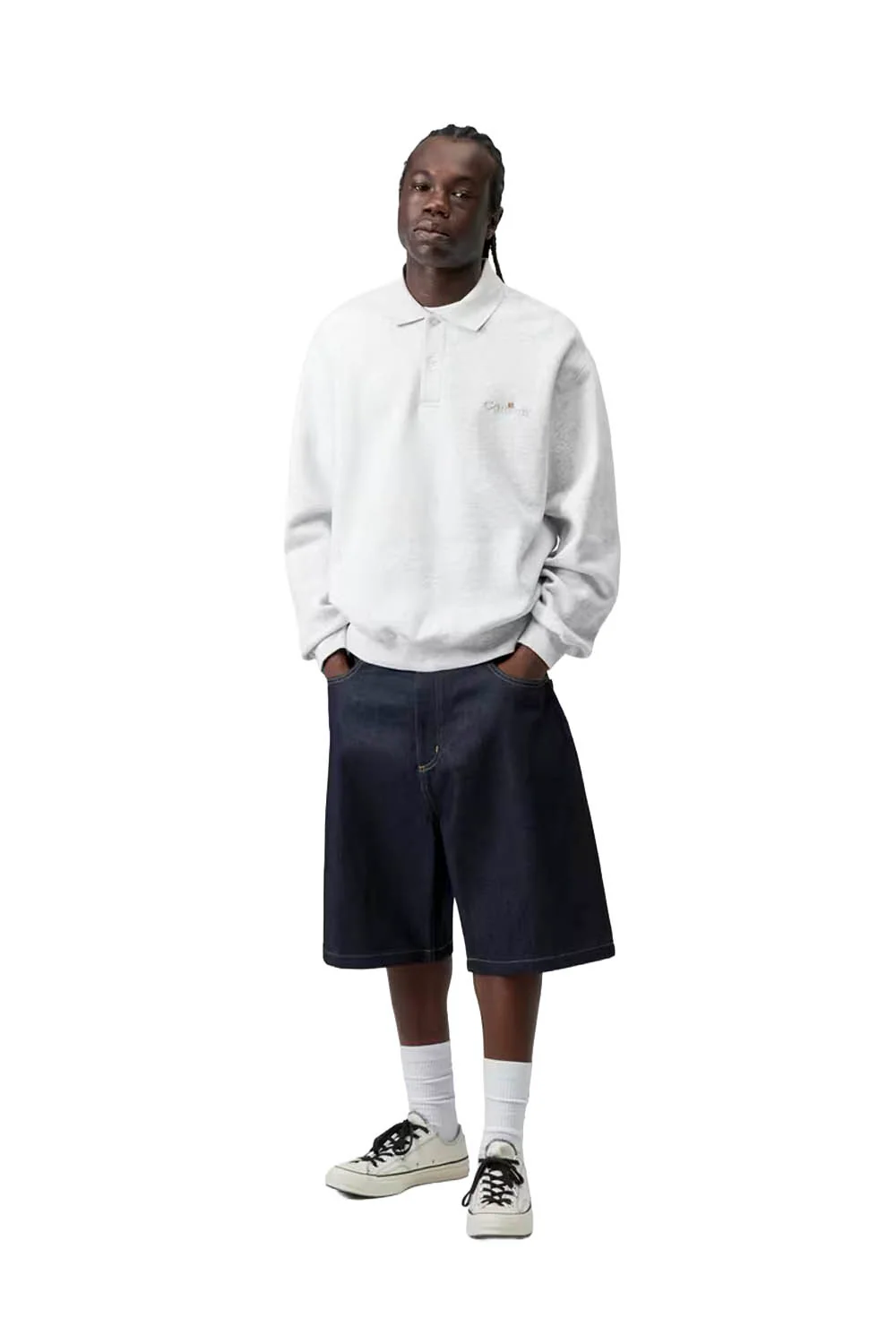 CARHARTT WIP - WIP LABEL POLO SWEATSHIRT - Image 3