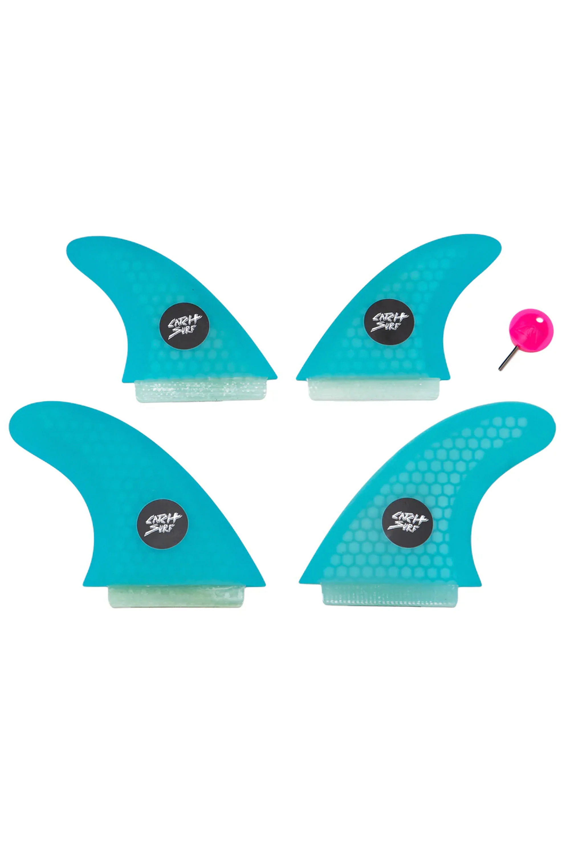 CATCH SURF - HONEYCOMB HI PERF - 4FINS - CYAN