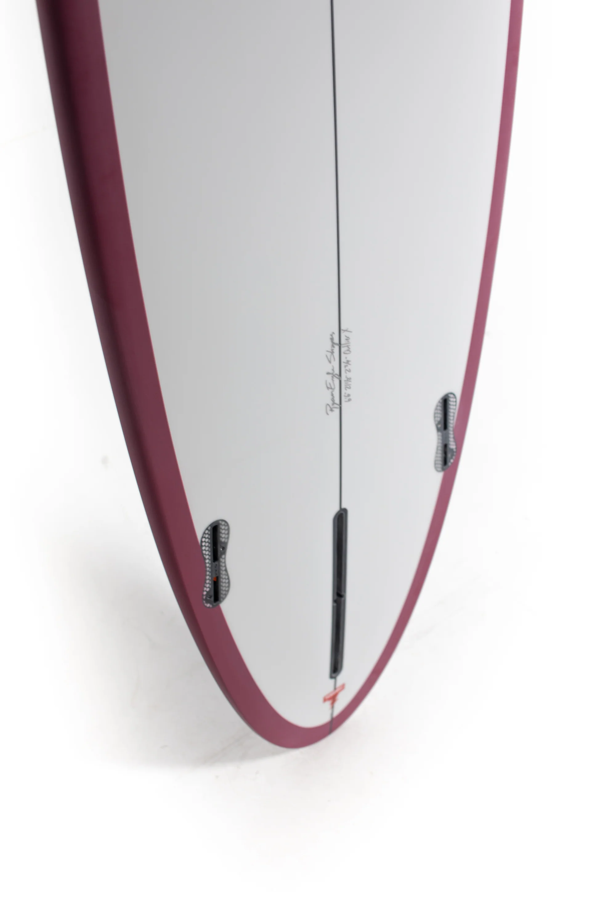 CJ Nelson Surfboards - OUTLIER X - GREY OX BLOOD RAIL - Thunderbolt Red - 6'6" x 21 1/2" x 2 3/4" - 42.82L - Image 10