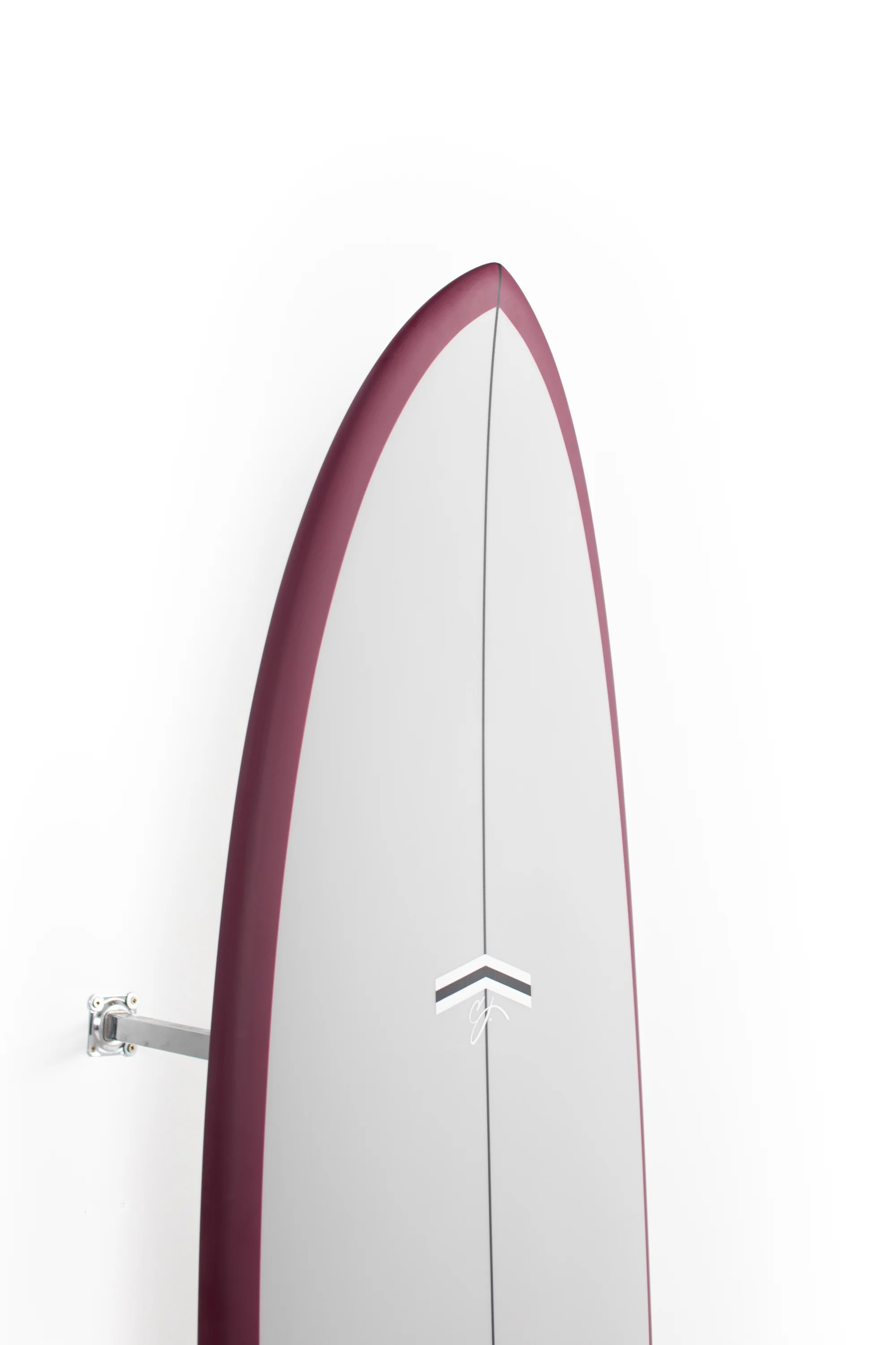 CJ Nelson Surfboards - OUTLIER X - GREY OX BLOOD RAIL - Thunderbolt Red - 6'6" x 21 1/2" x 2 3/4" - 42.82L - Image 6