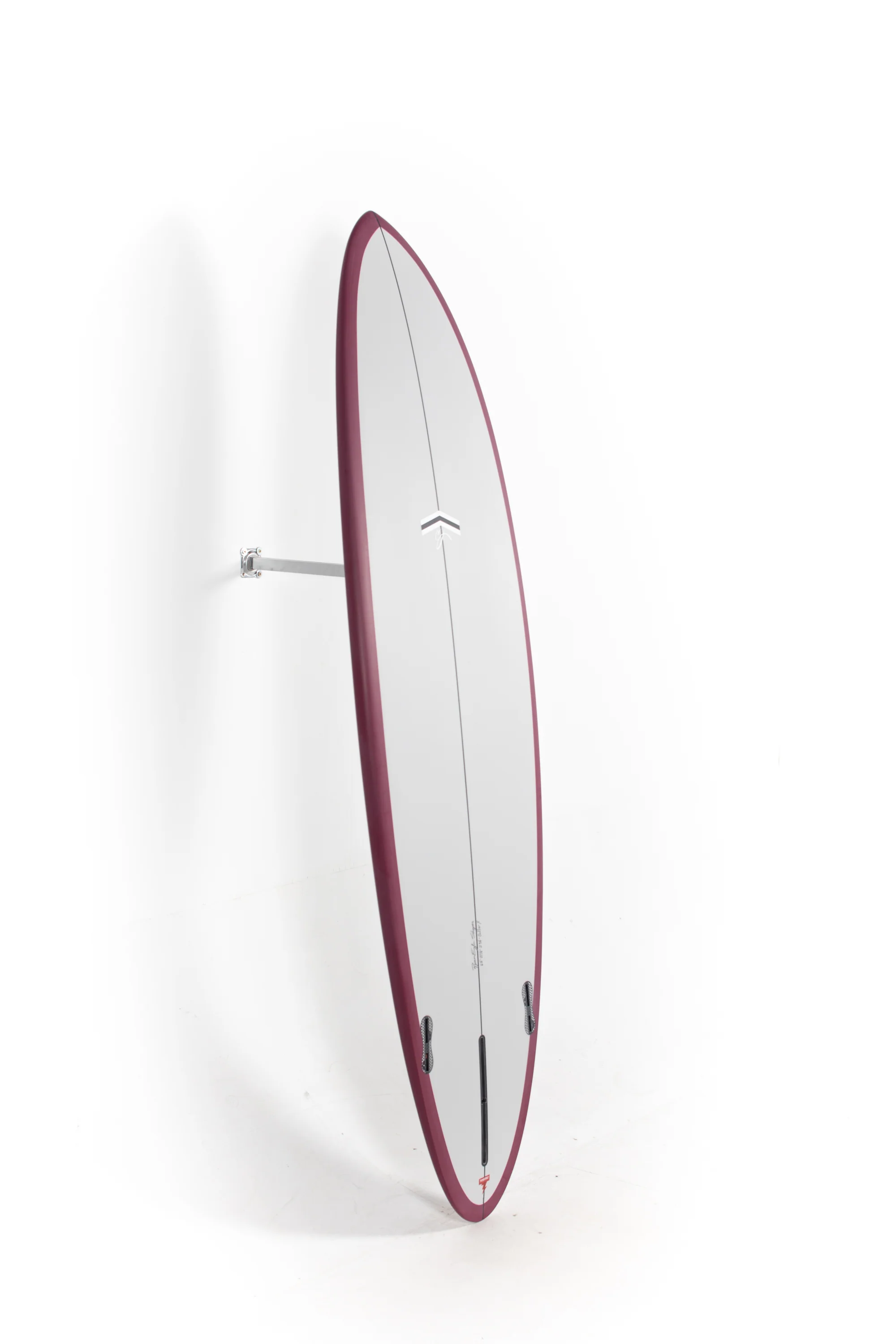 CJ Nelson Surfboards - OUTLIER X - GREY OX BLOOD RAIL - Thunderbolt Red - 6'6" x 21 1/2" x 2 3/4" - 42.82L - Image 9