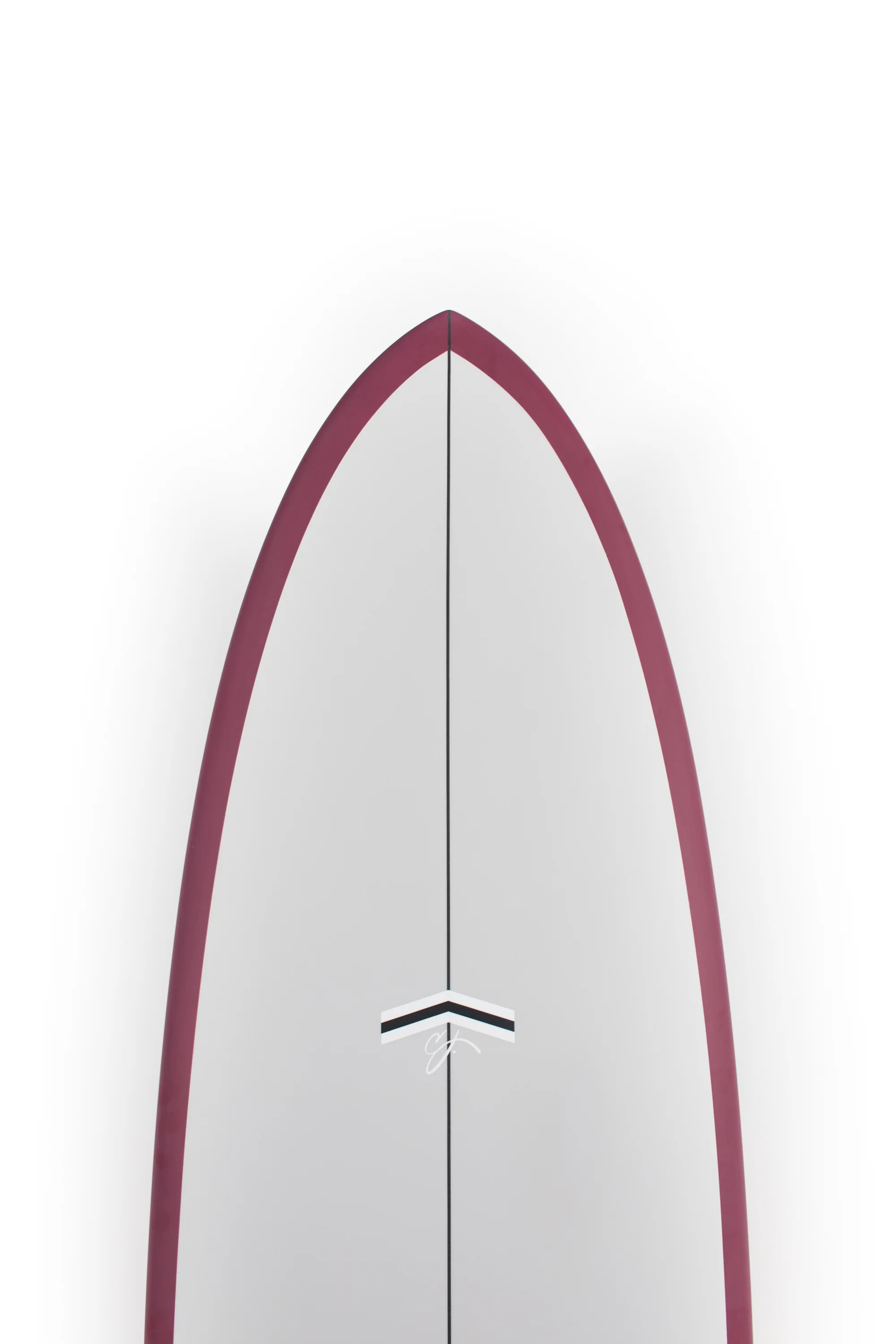 CJ Nelson Surfboards - OUTLIER X - GREY OX BLOOD RAIL - Thunderbolt Red - 6'9"  x 21 3/4" x 2 7/8" - 47.05L - Image 3