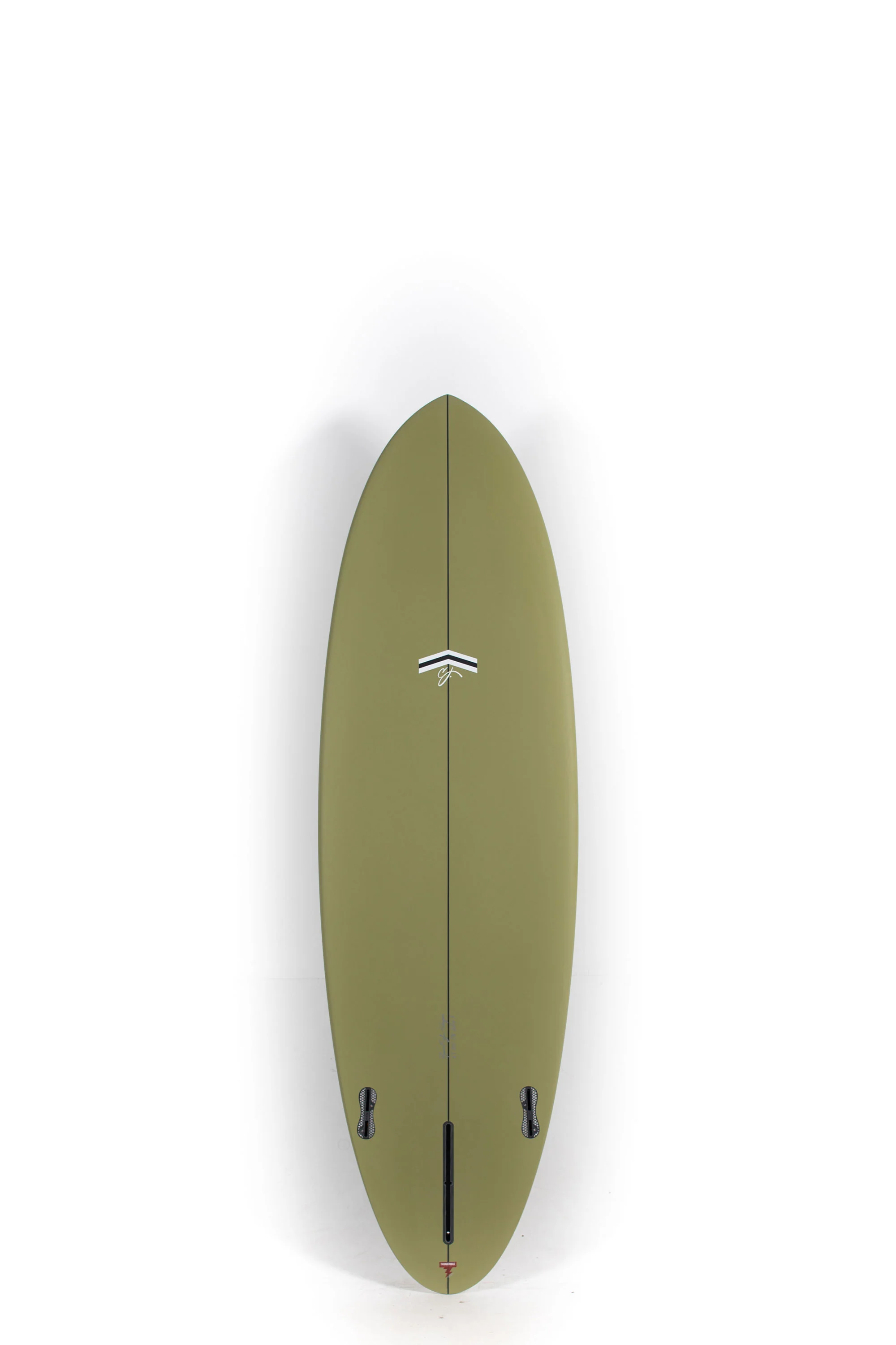 CJ Nelson Surfboards - OUTLIER X - Army - Thunderbolt Red - 6'3" x 21 1/4" x 2 5/8" - 39.02L - Image 2