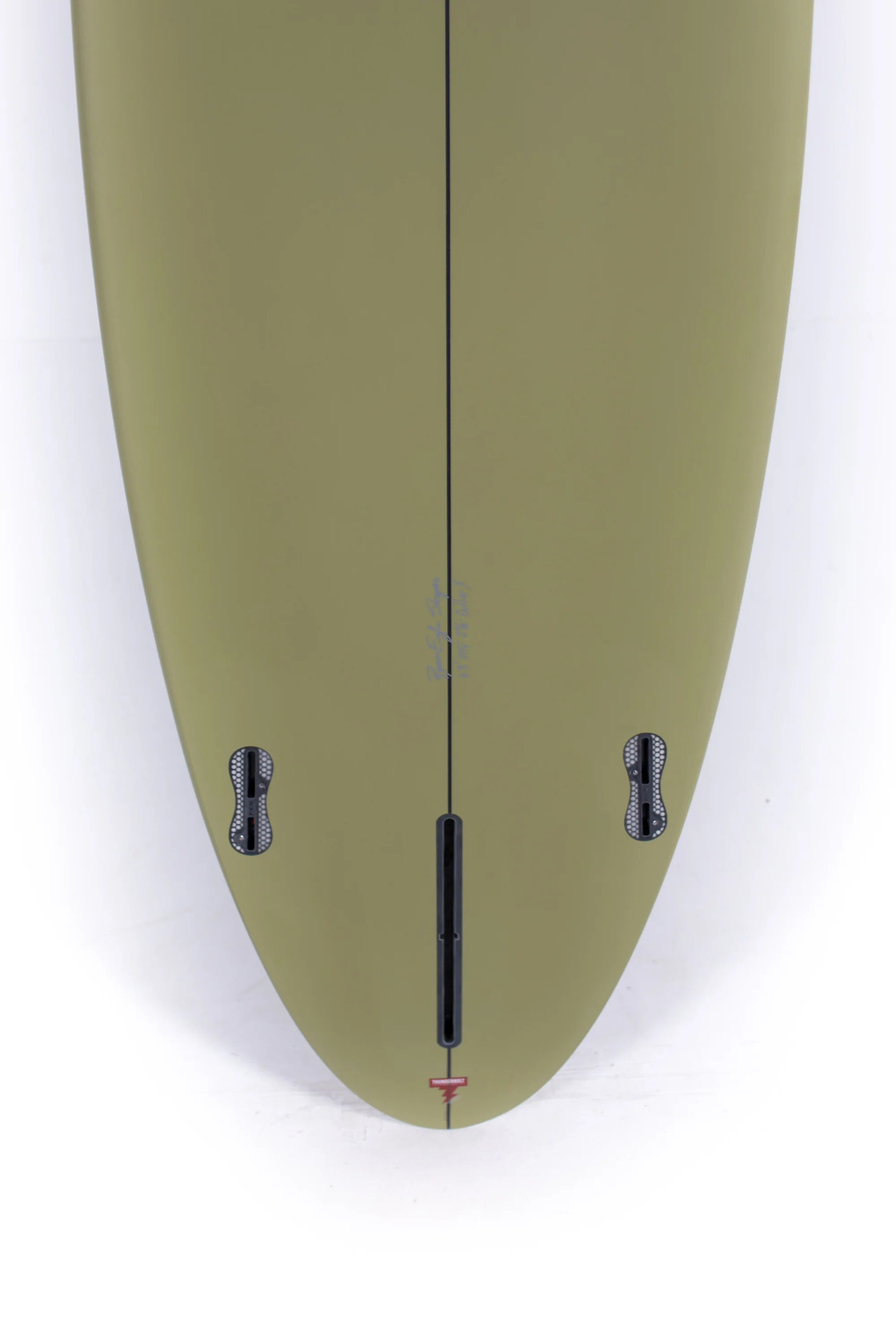 CJ Nelson Surfboards - OUTLIER X - Army - Thunderbolt Red - 6'3" x 21 1/4" x 2 5/8" - 39.02L - Image 8