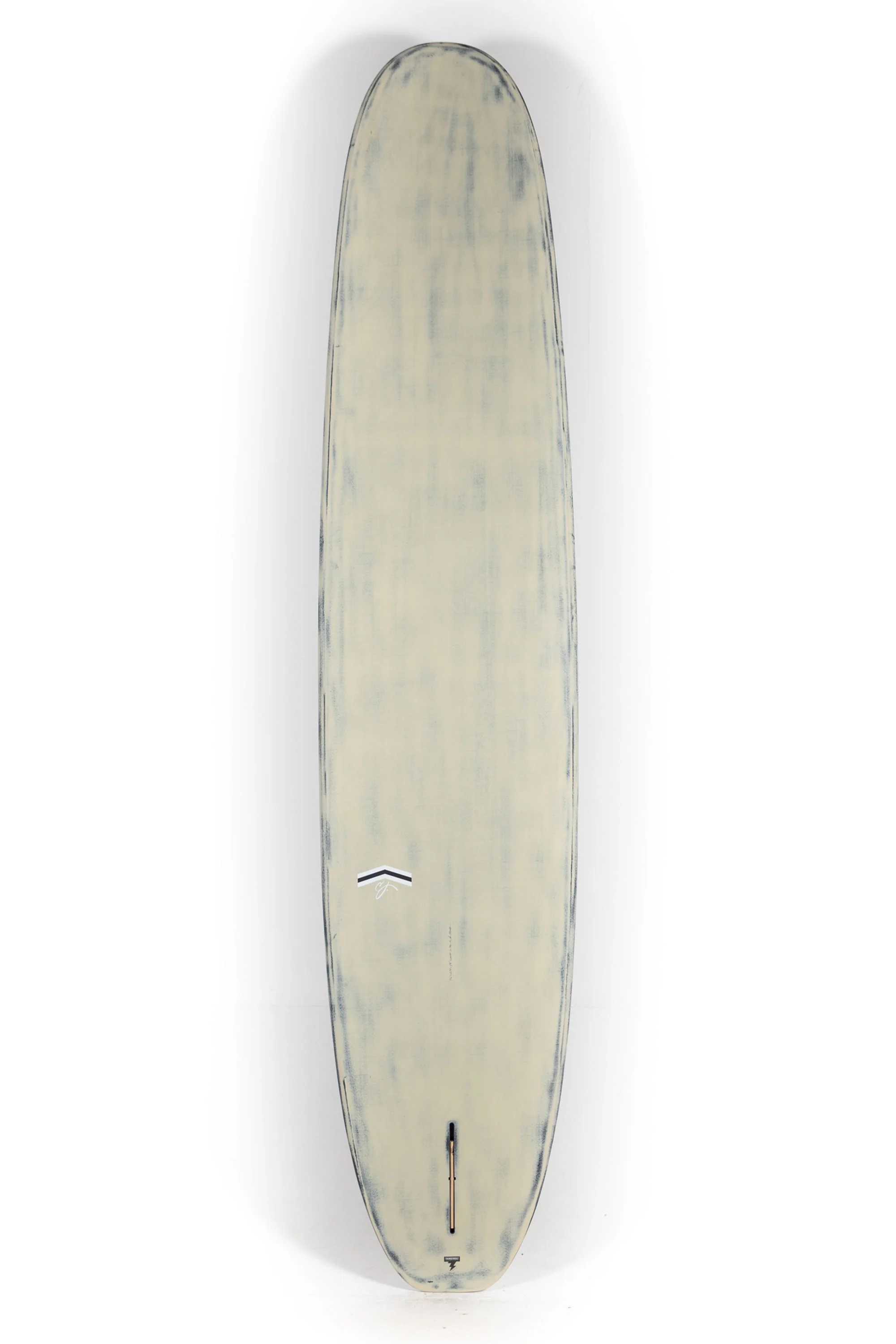 CJ Nelson Surfboards - SLASHER LOW PRO - Tan/Brushed Carbon - Thunderbolt Black - 9'6" x 23 1/4" x 3 1/8" - Image 2