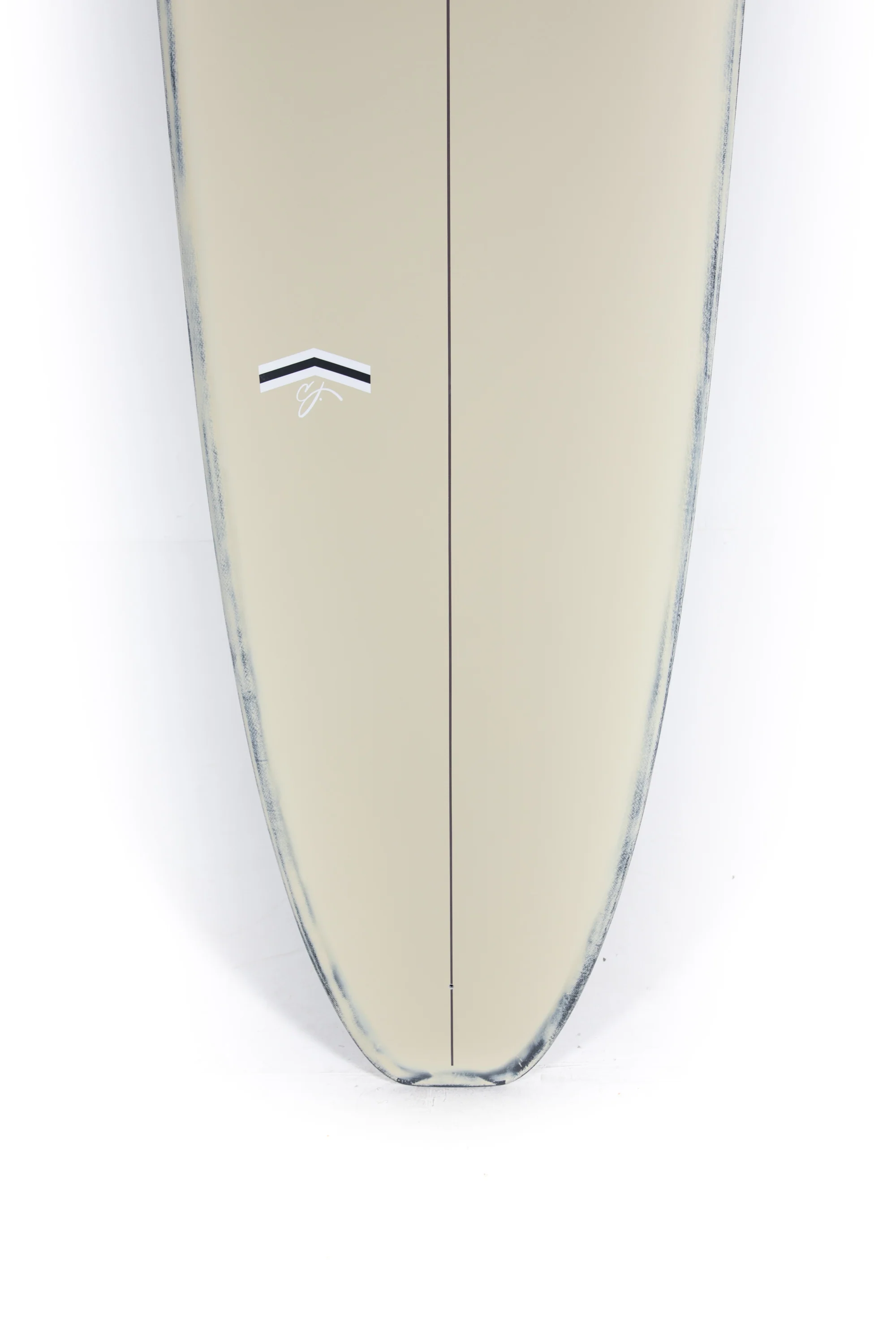 CJ Nelson Surfboards - SLASHER LOW PRO - Tan/Brushed Carbon - Thunderbolt Black - 9'6" x 23 1/4" x 3 1/8" - Image 4