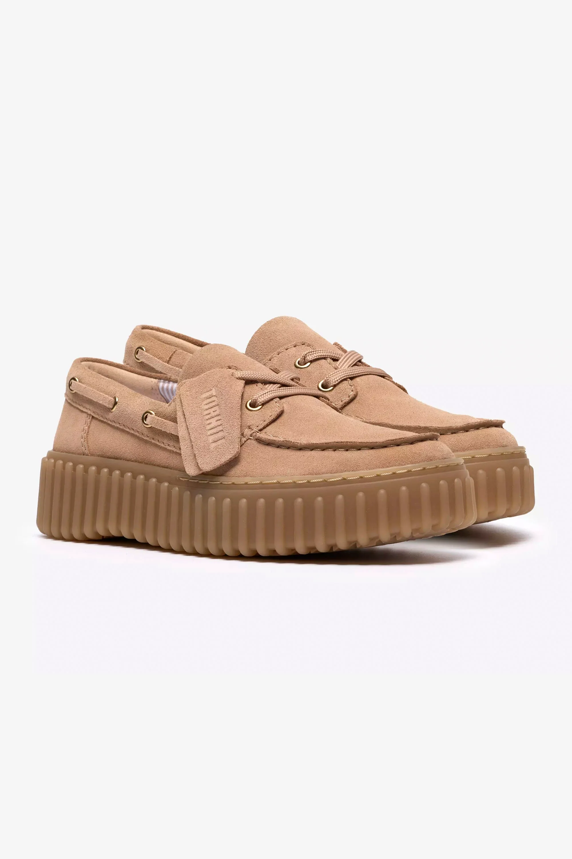 CLARKS - TORNHILL BOAT - BEIGE SUEDE - WOMAN - Image 2