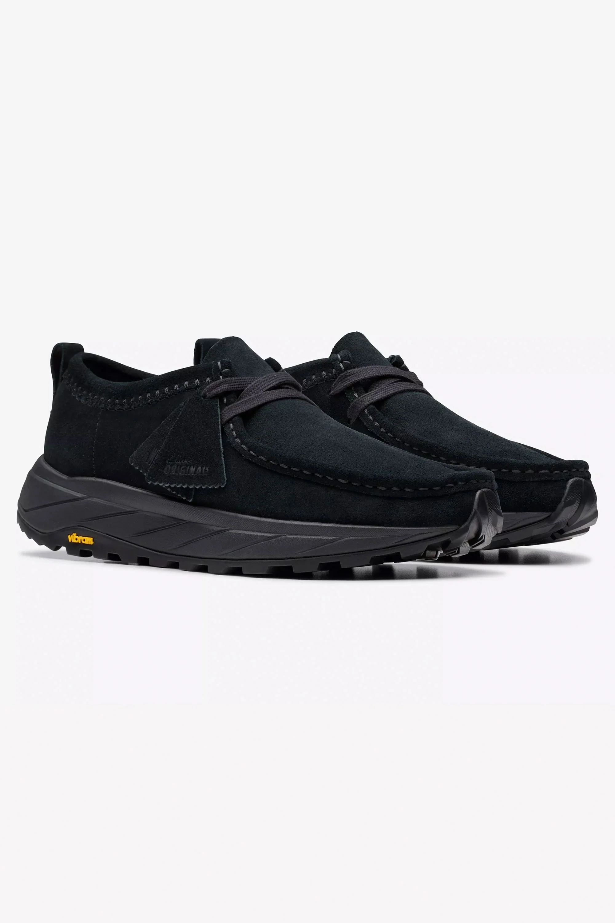 CLARKS - WALLA EDEN LO - BLACK SUEDE - MAN - Image 2